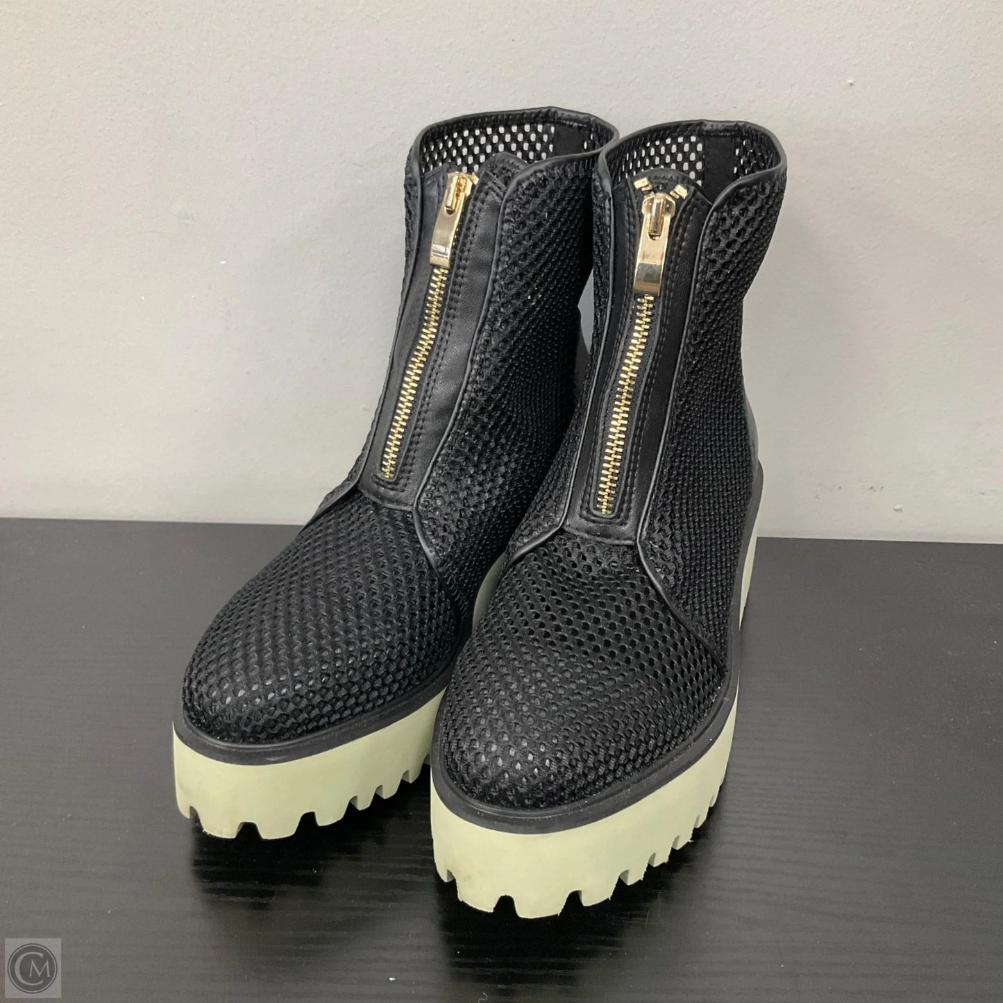 Boots Combat By All Black In Black, Size: 8