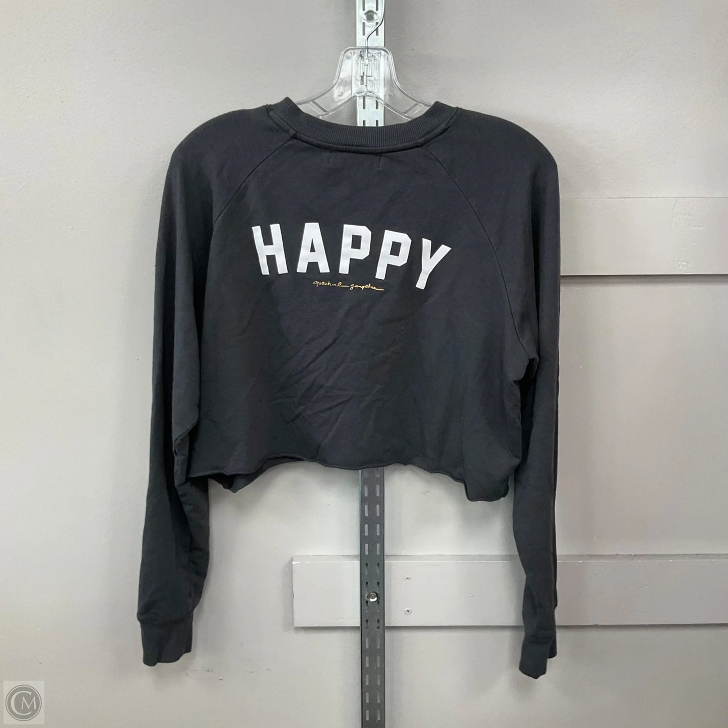 Top Long Sleeve By Spiritual Gangster In Grey, Size: M