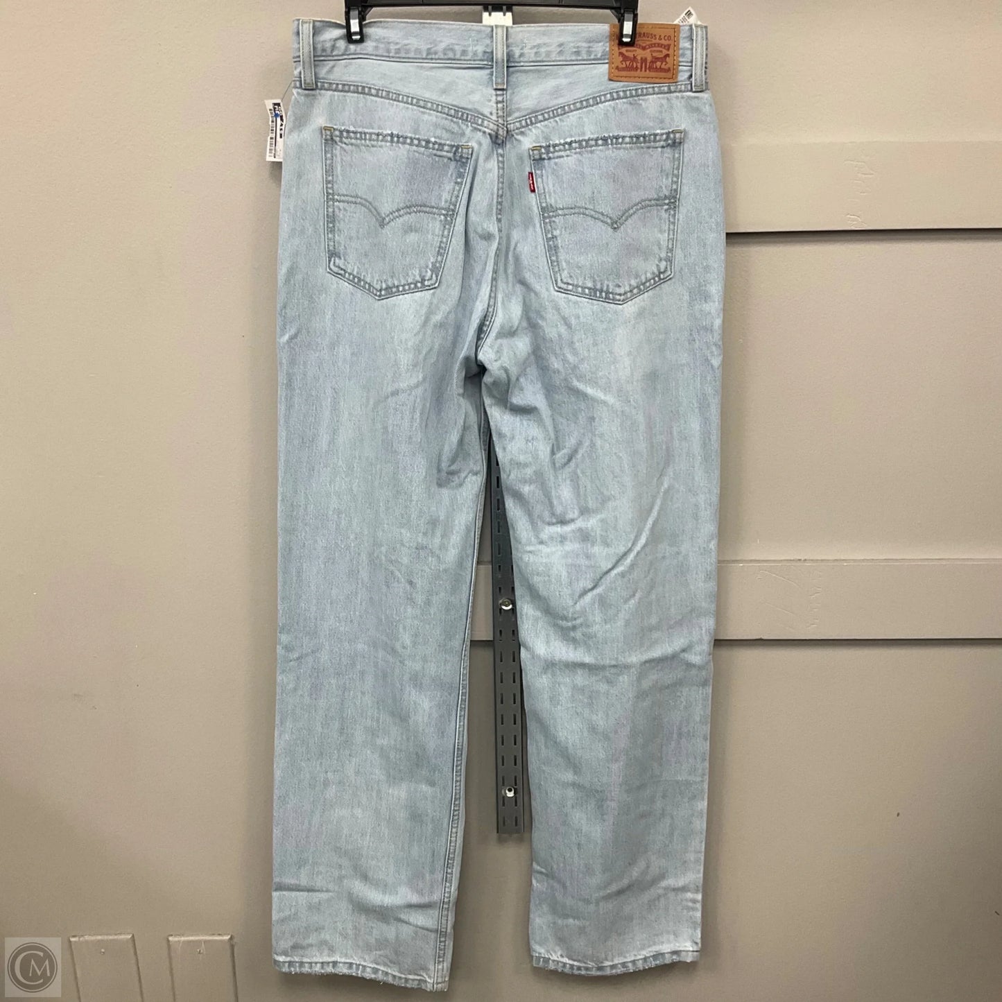 Jeans Straight By Levis In Blue Denim, Size: 8