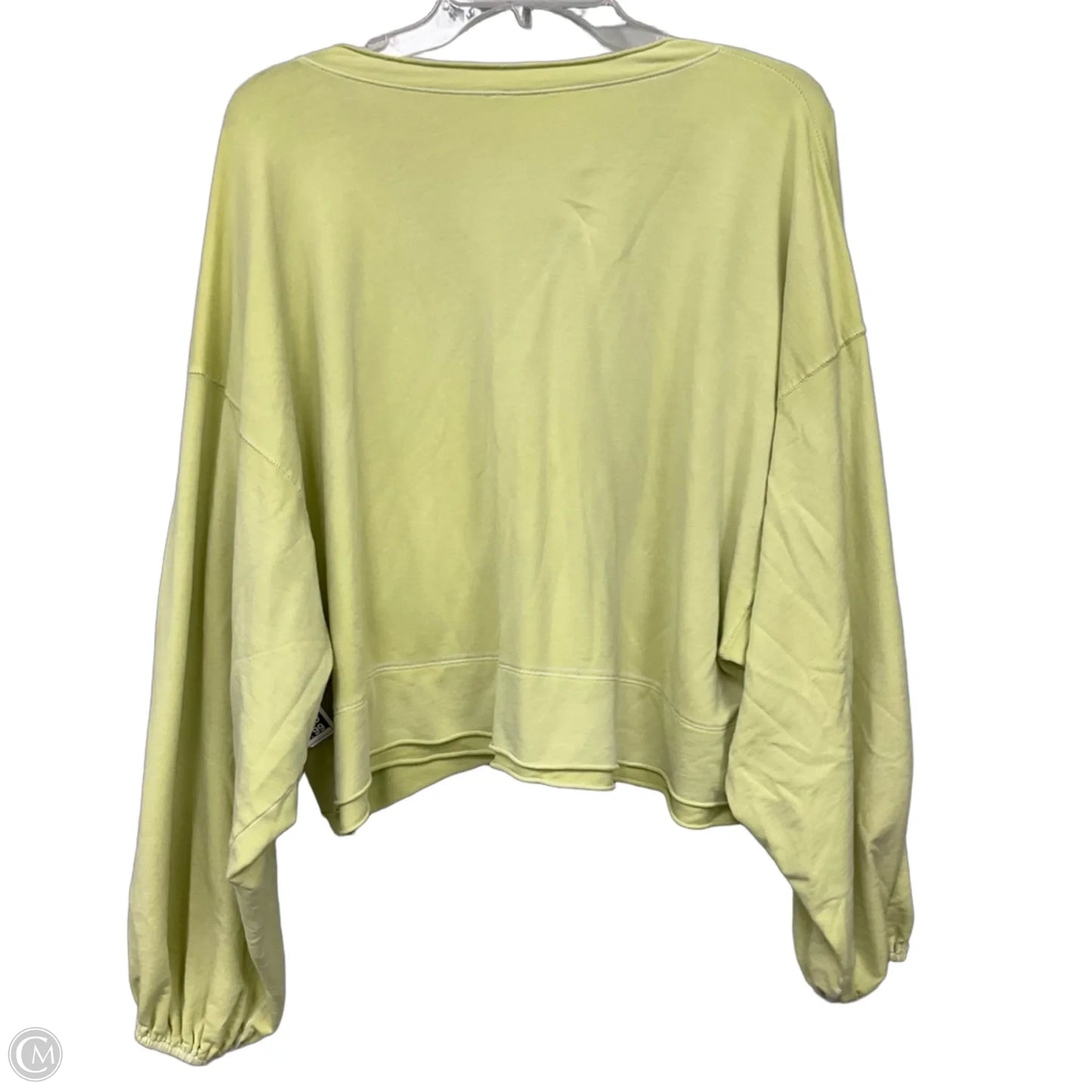 Top Long Sleeve By Free People In Yellow, Size: Xs