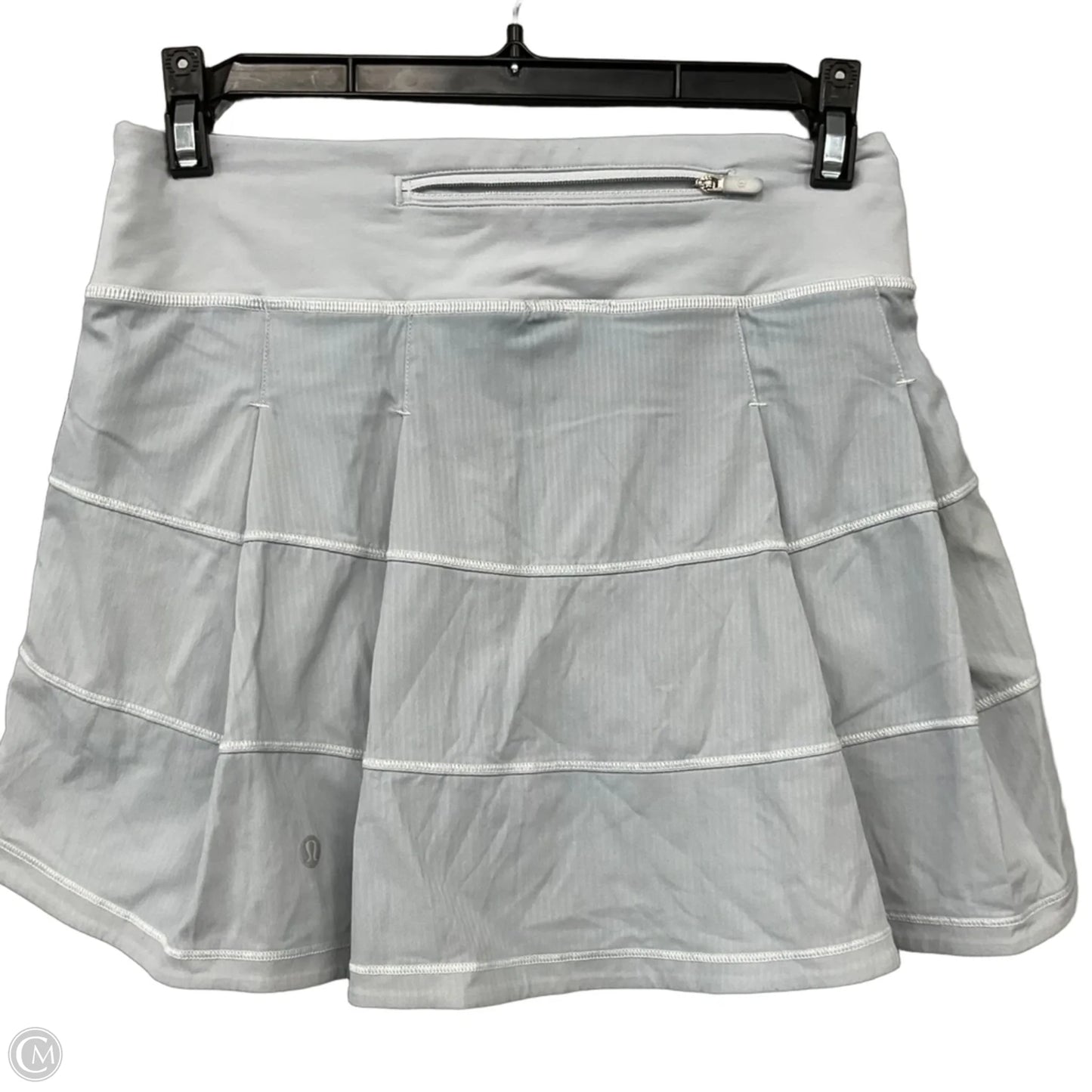 Athletic Skort By Lululemon In Grey, Size: 2