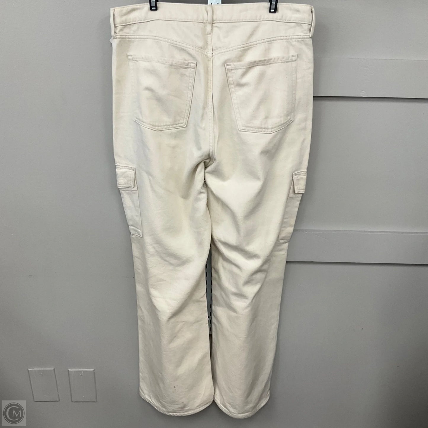Jeans Wide Leg By Old Navy In Tan Denim, Size: 14