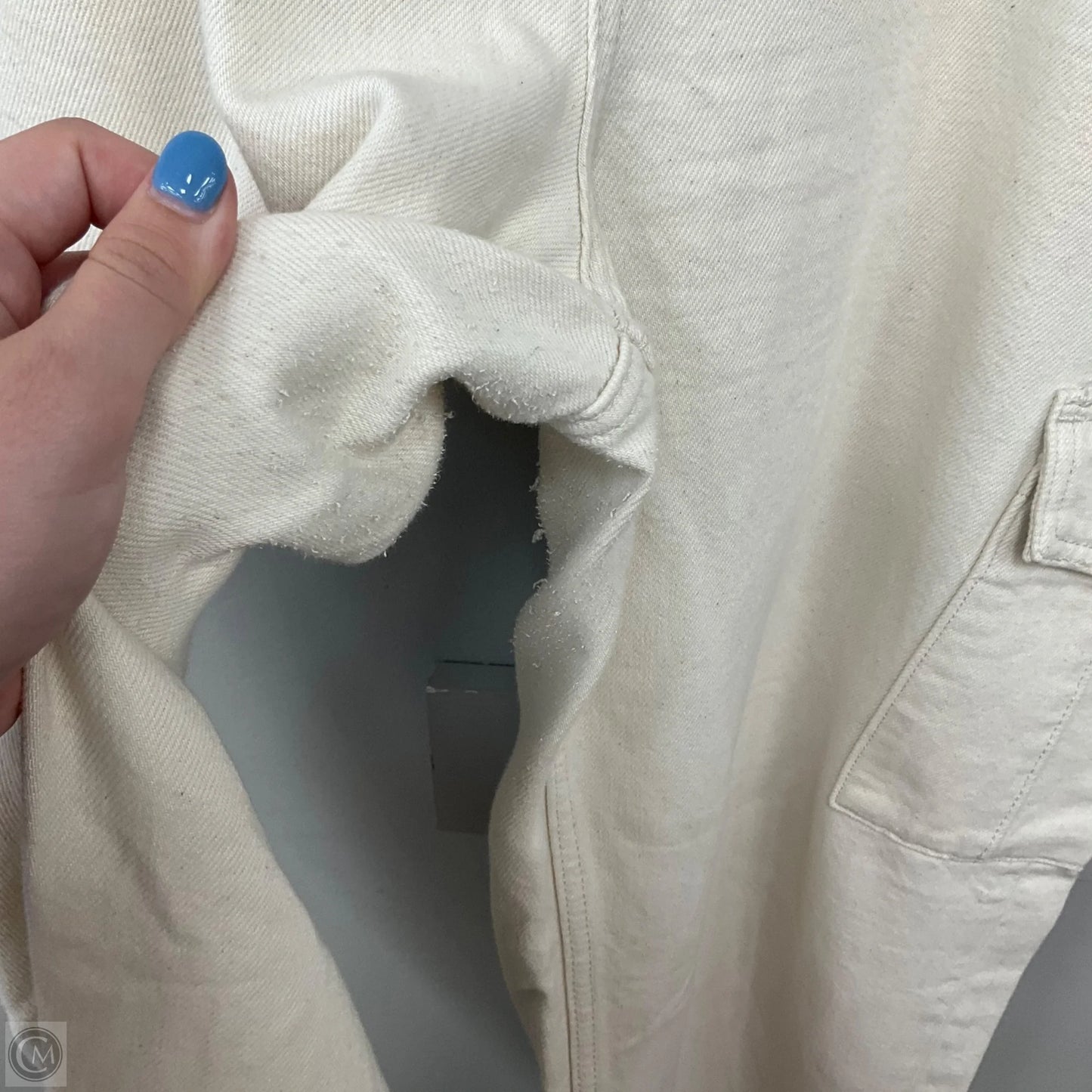 Jeans Wide Leg By Old Navy In Tan Denim, Size: 14
