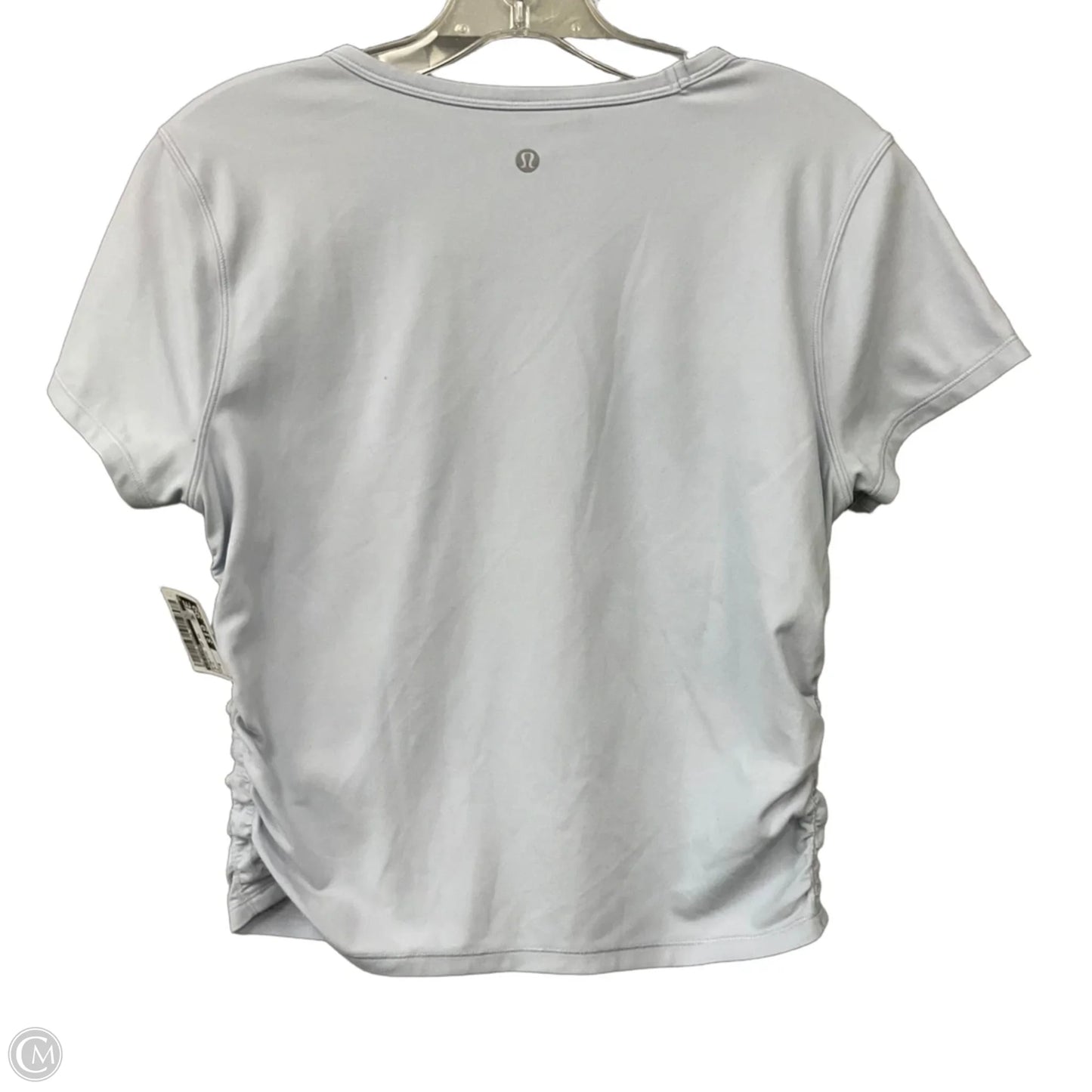 Athletic Top Short Sleeve By Lululemon In Blue, Size: 6