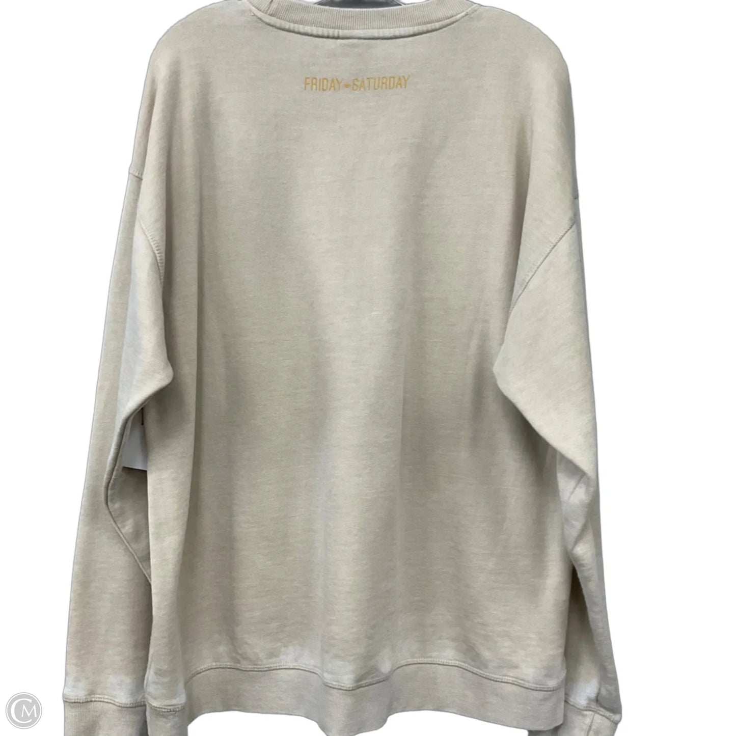 Sweatshirt Crewneck By Chicka-d In Tan, Size: L