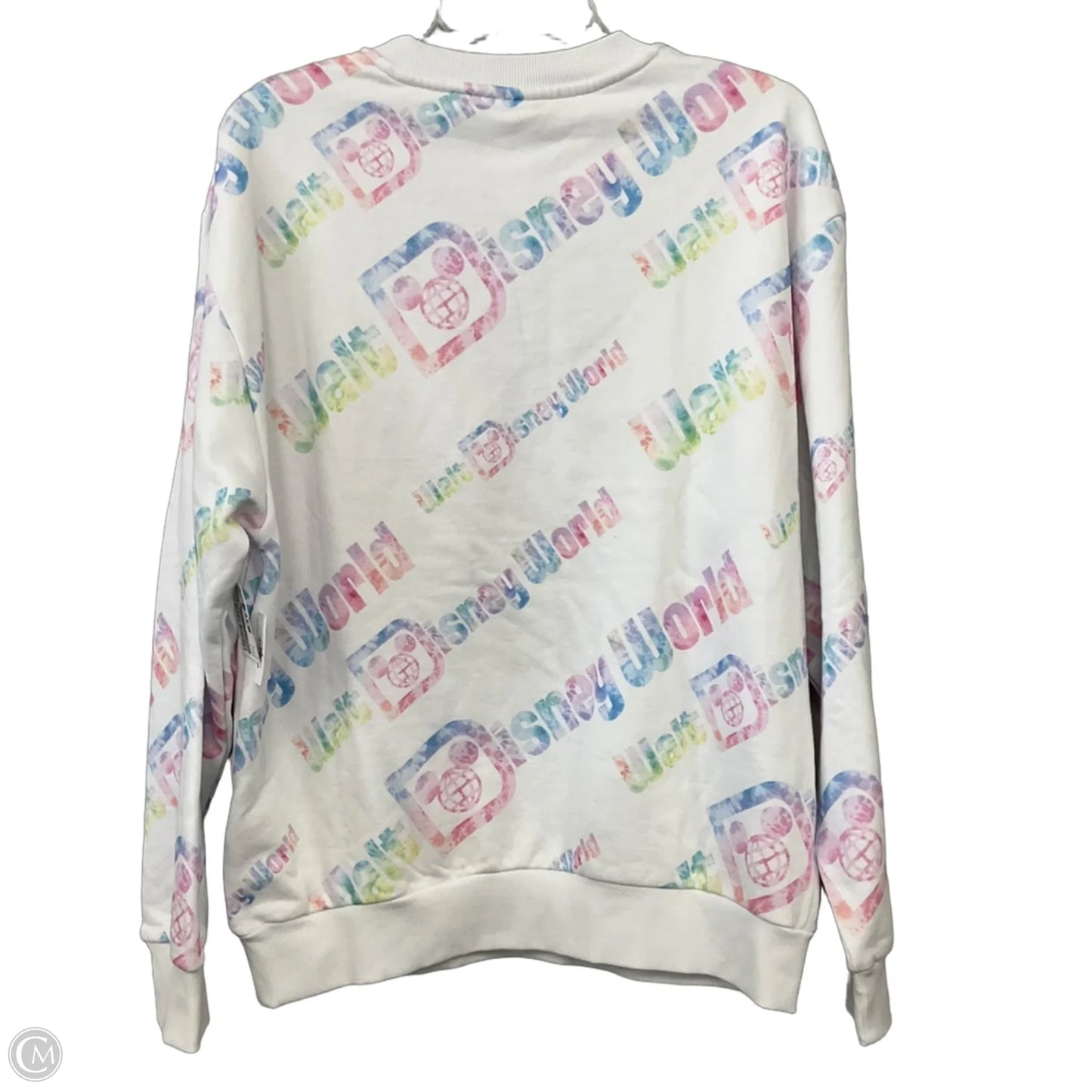 Sweatshirt Crewneck By Disney In White, Size: M