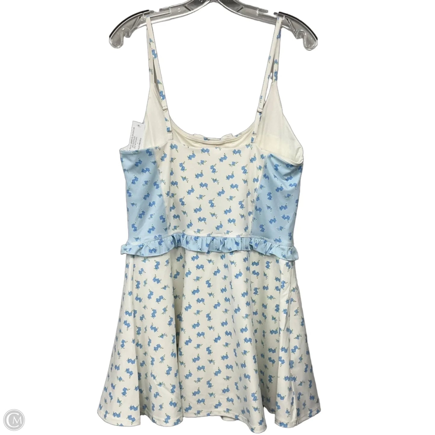 Athletic Dress By Cmc In Blue & White, Size: L