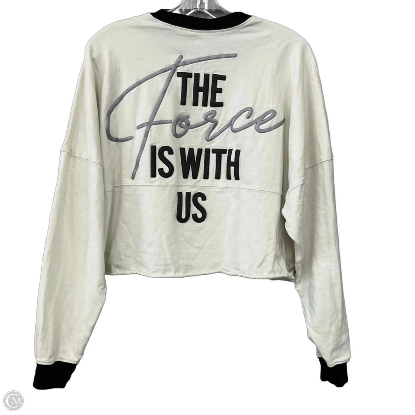 Top Long Sleeve By Clothes Mentor In Cream, Size: L