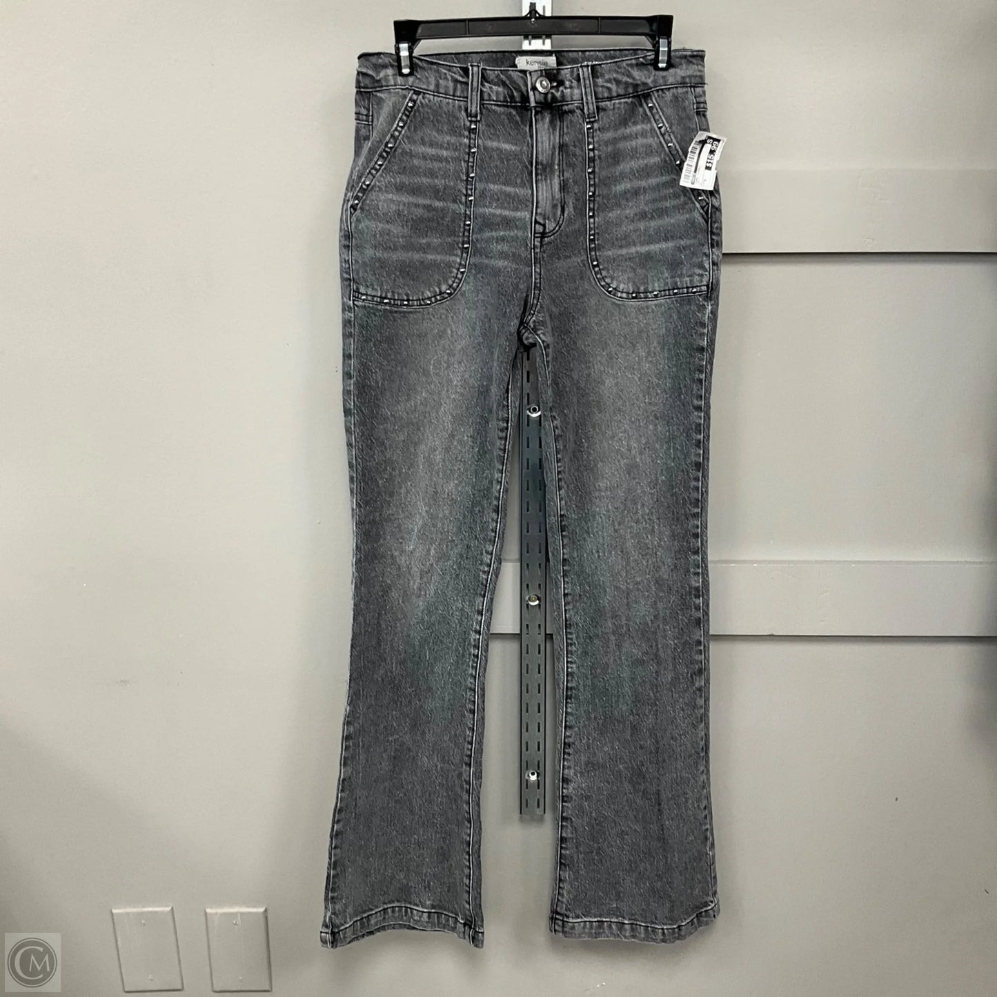 Jeans Flared By Kensie In Grey, Size: 6