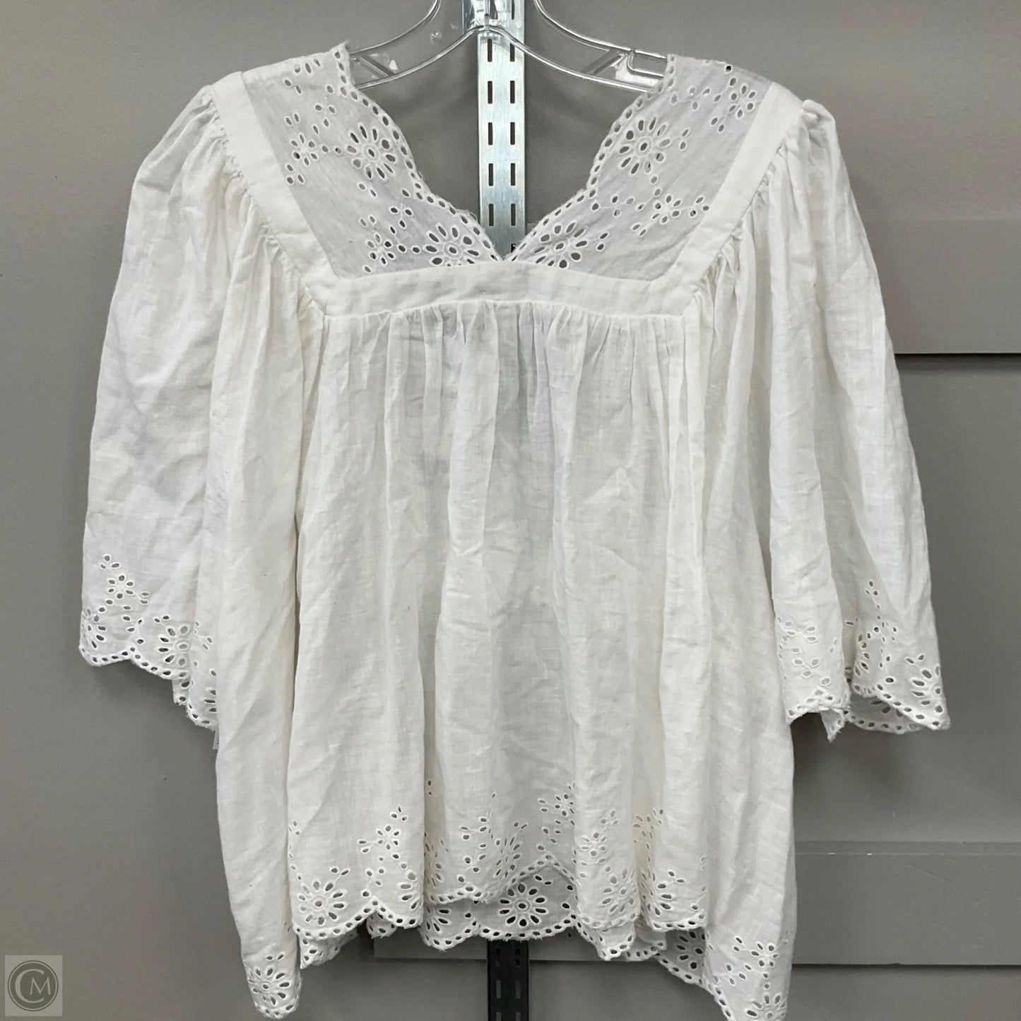 Top Short Sleeve By Free People In White, Size: L