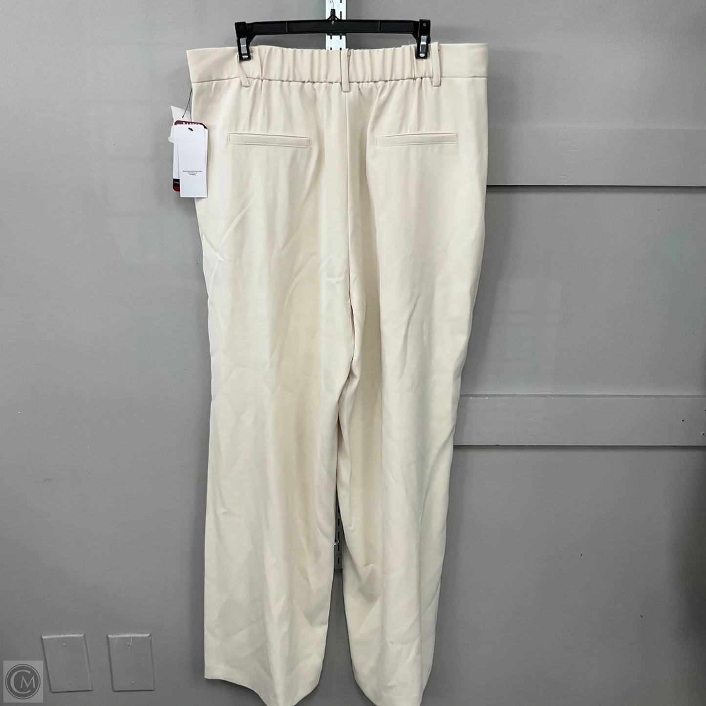 Pants Wide Leg By French Connection In Cream, Size: Xl