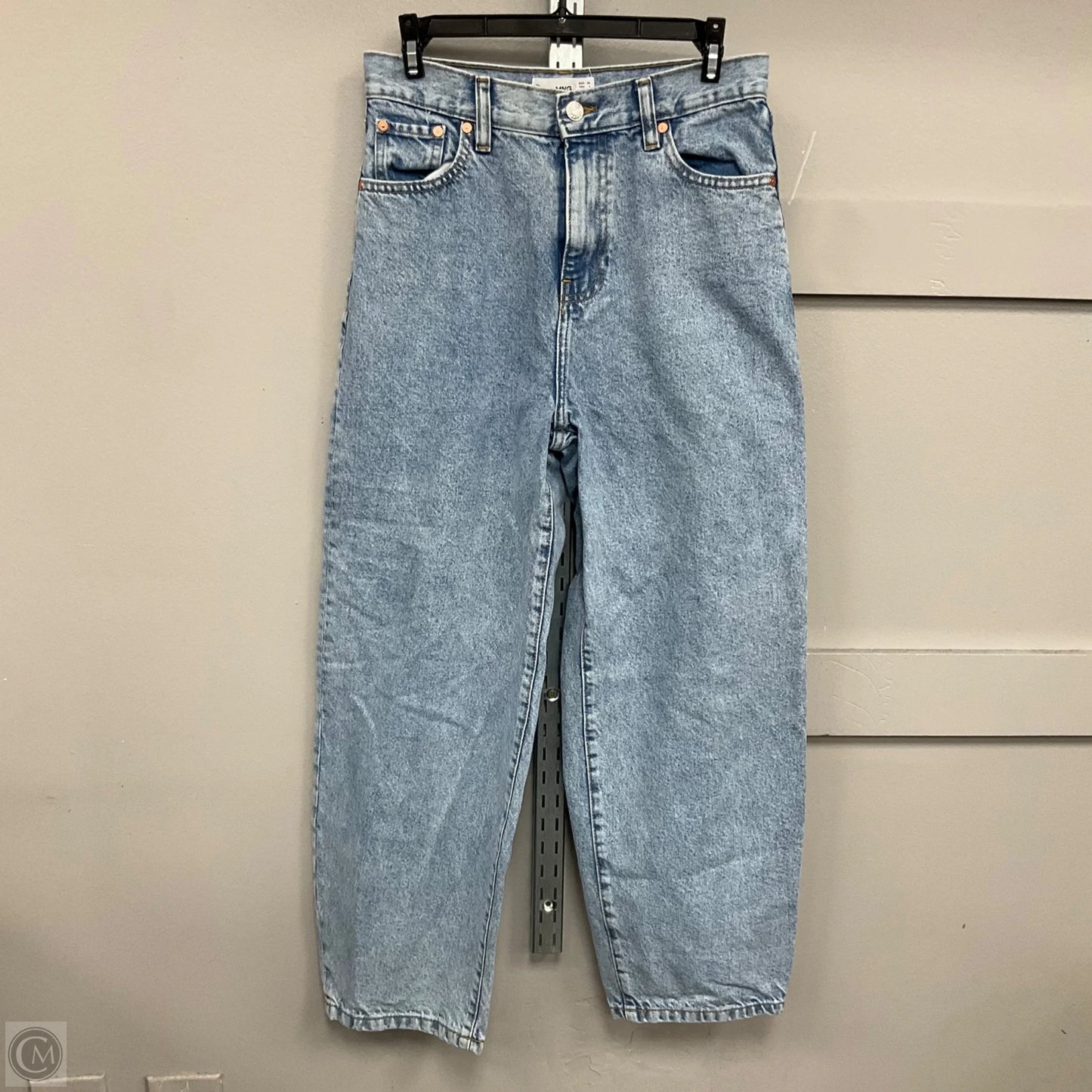 Jeans Wide Leg By Mng In Blue Denim, Size: 4