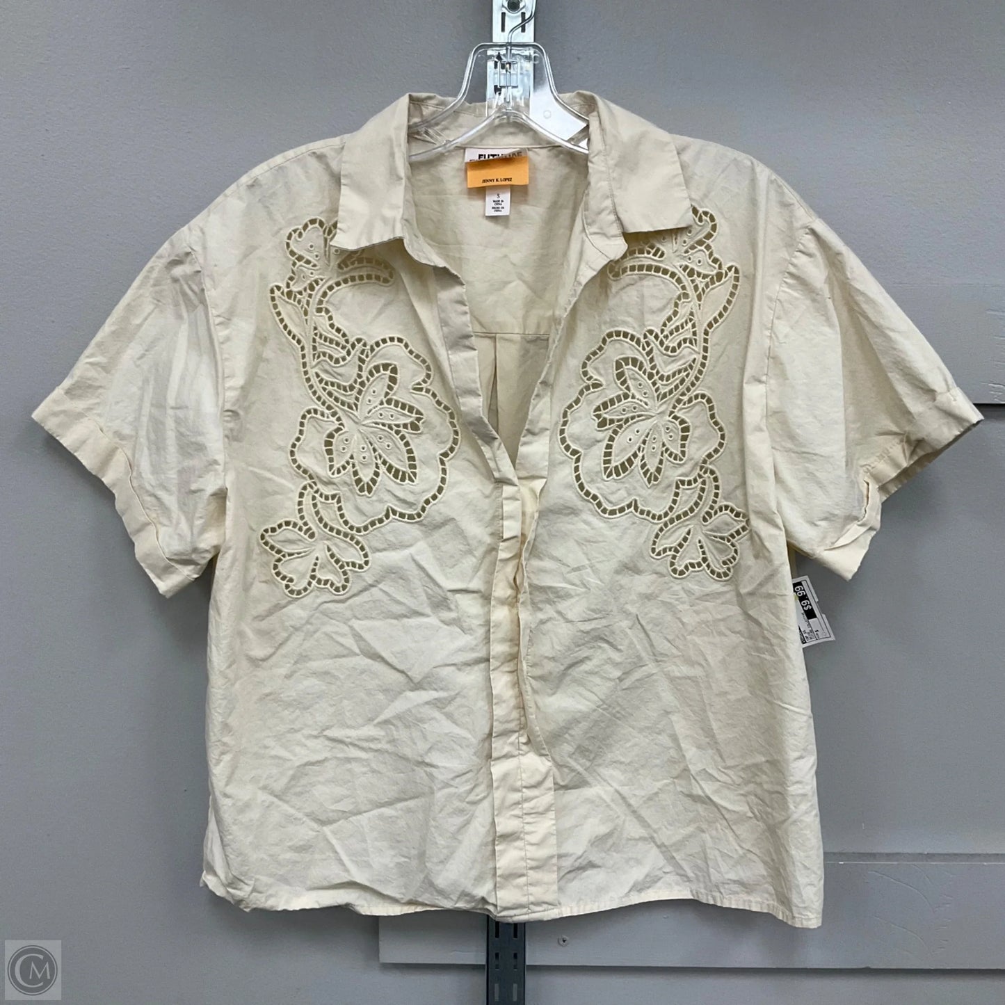 Top Short Sleeve By Target In Beige, Size: S