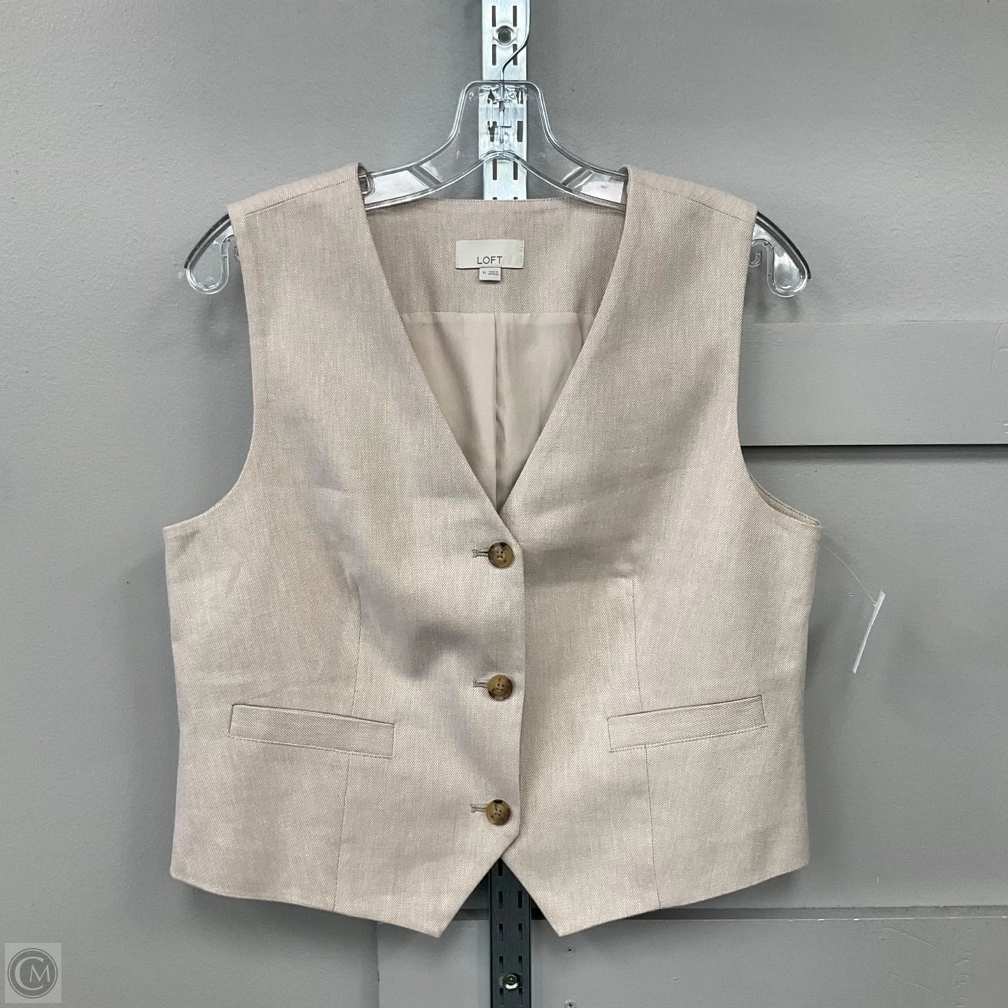 Vest Other By Loft In Tan, Size: M