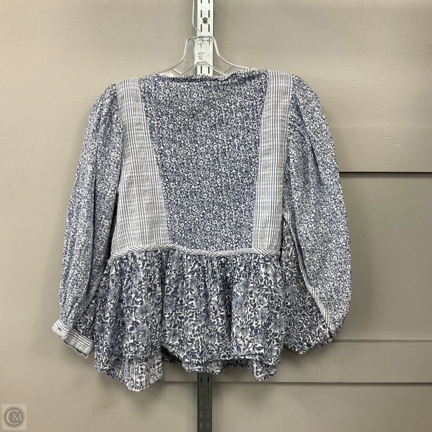 Top Long Sleeve By American Eagle In Blue, Size: M