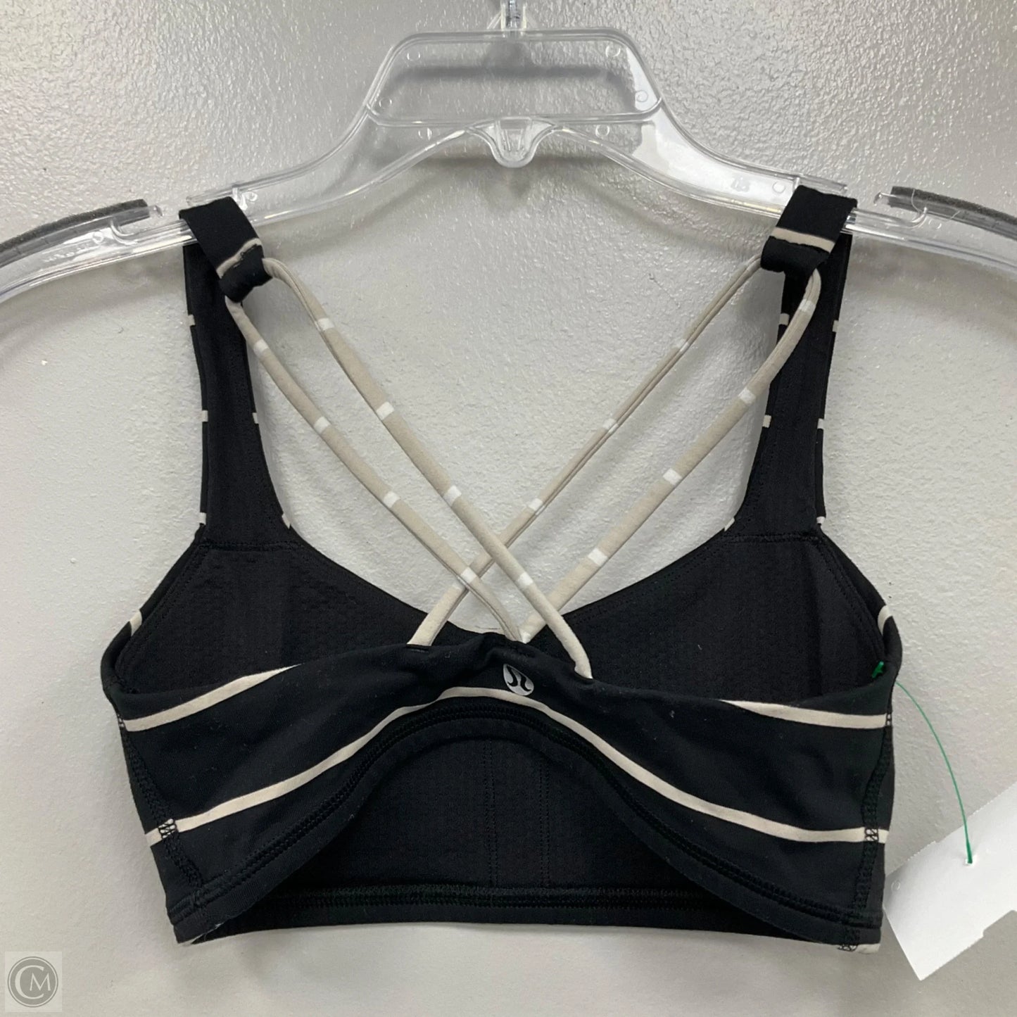 Athletic Bra By Lululemon In Black & White, Size: 2