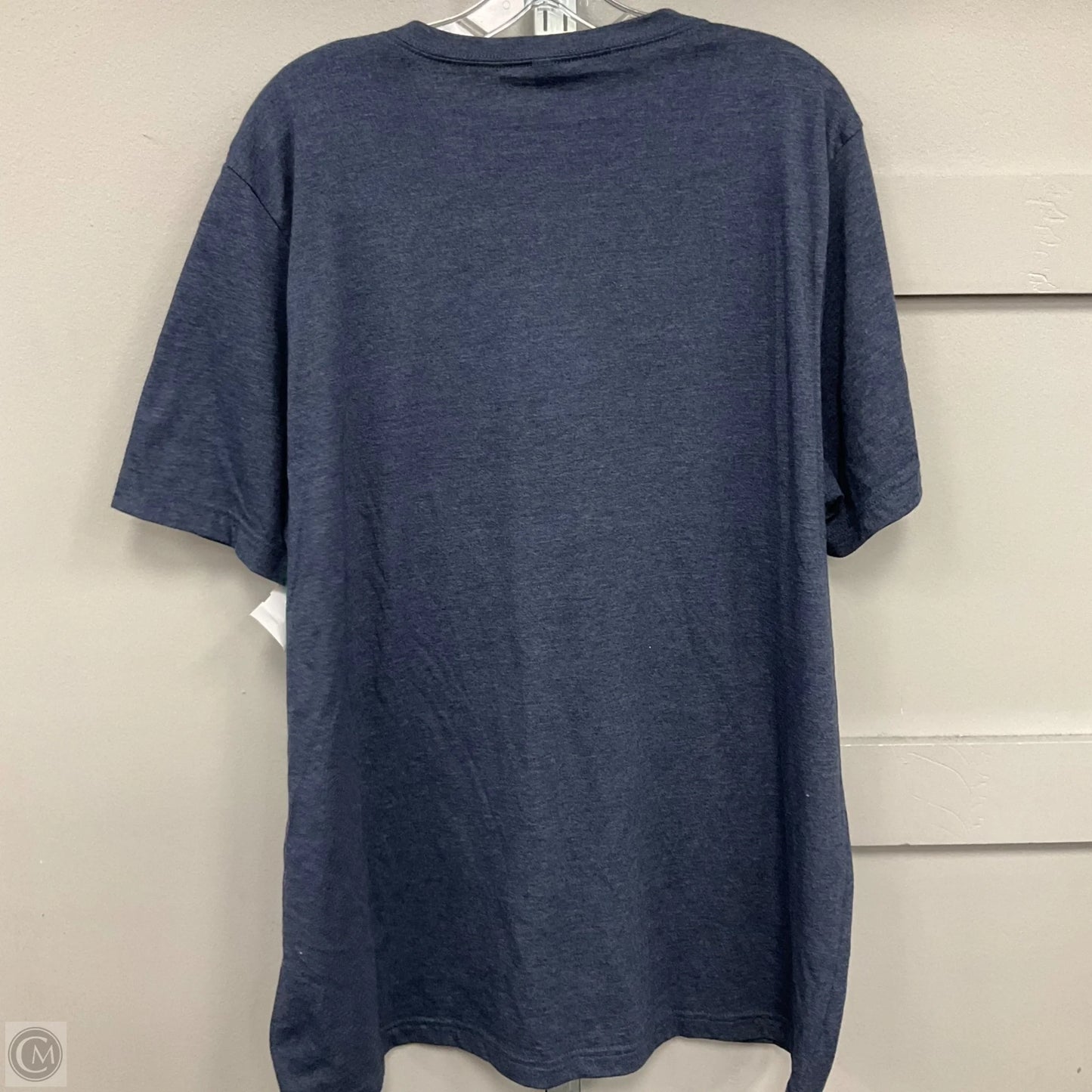 Top Short Sleeve By Bella + Canvas In Navy, Size: 2x