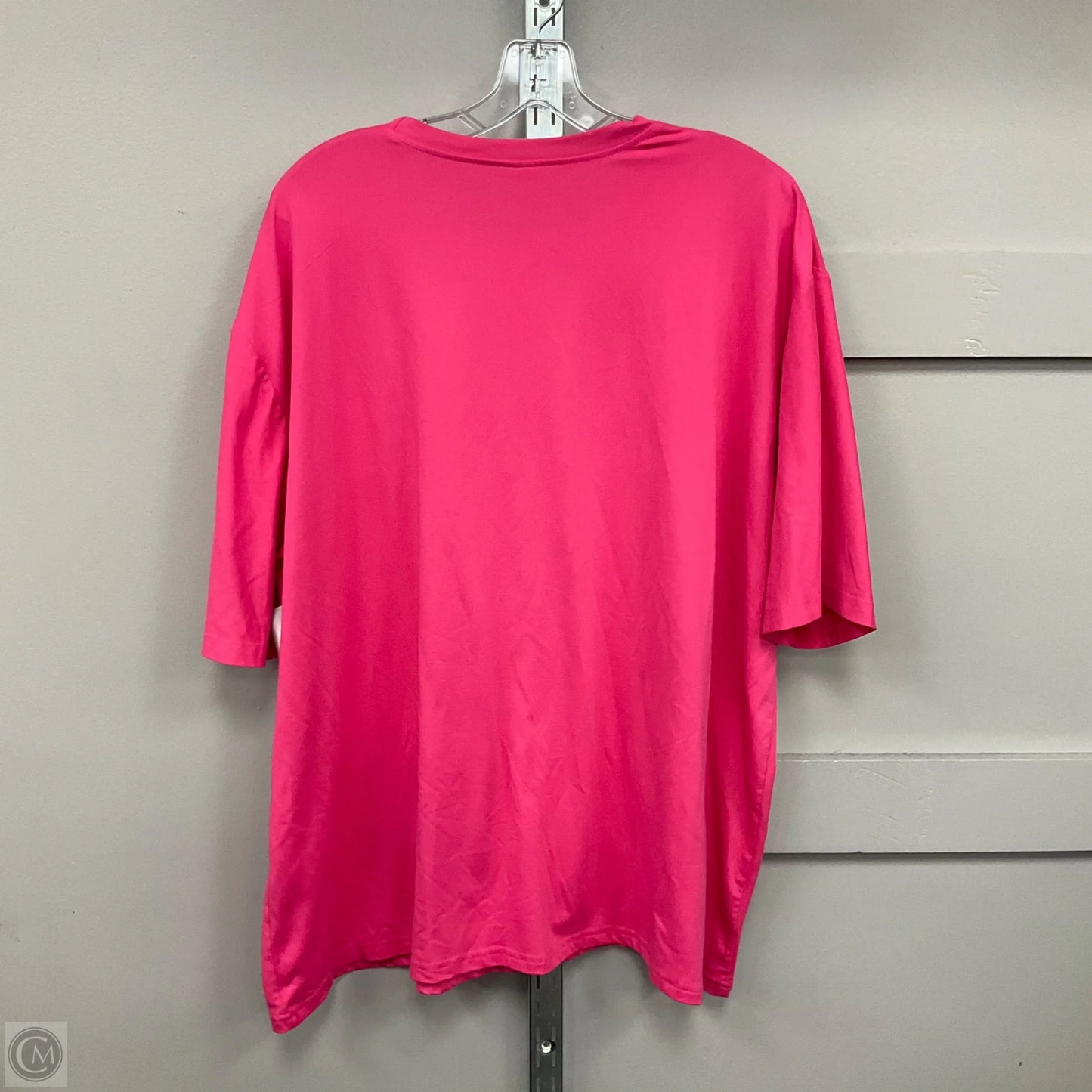 Top Short Sleeve By Cmf In Pink, Size: 4x