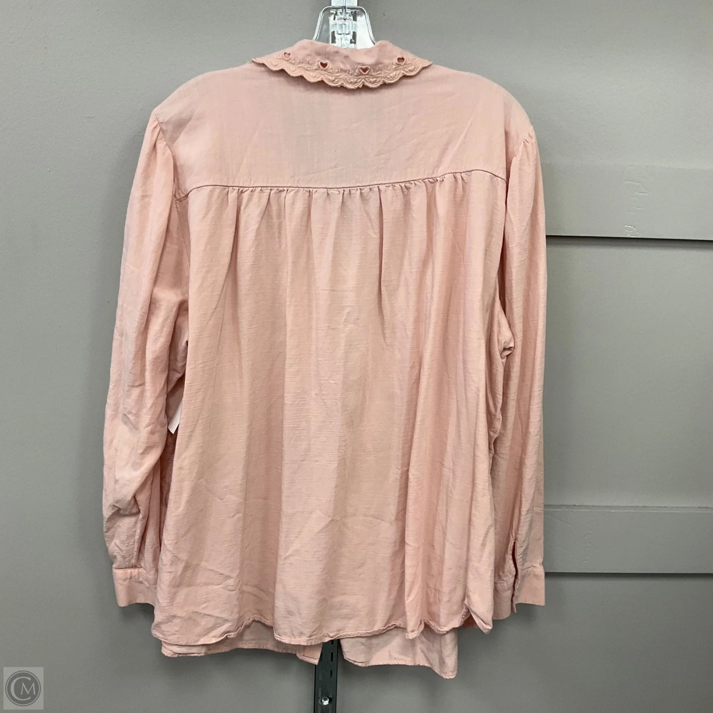 Top Long Sleeve By Lc Lauren Conrad In Pink, Size: 3x