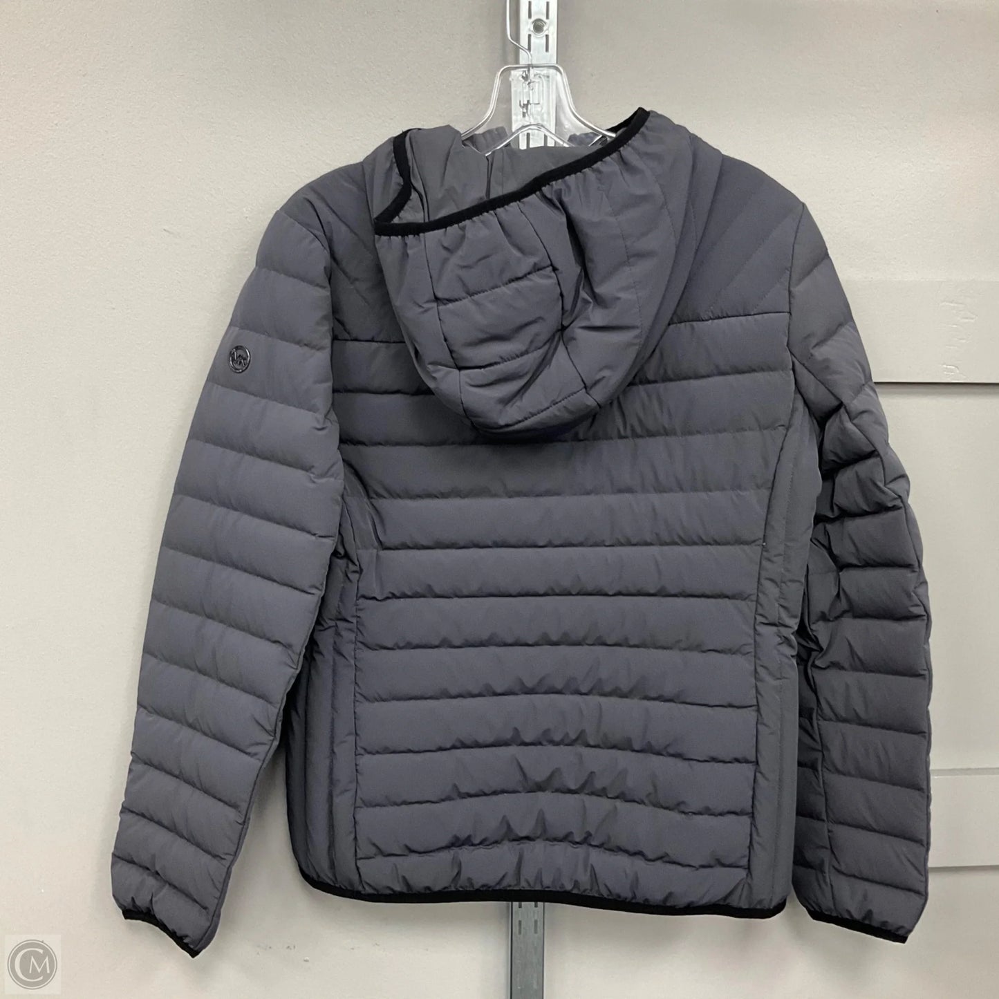 Jacket Puffer & Quilted By Michael By Michael Kors In Grey, Size: M