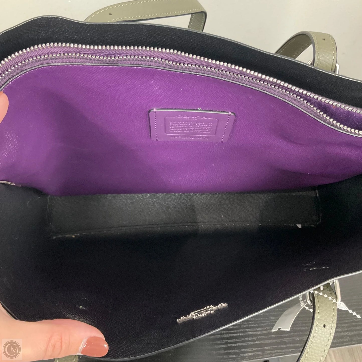 Handbag Designer By Coach, Size: Medium