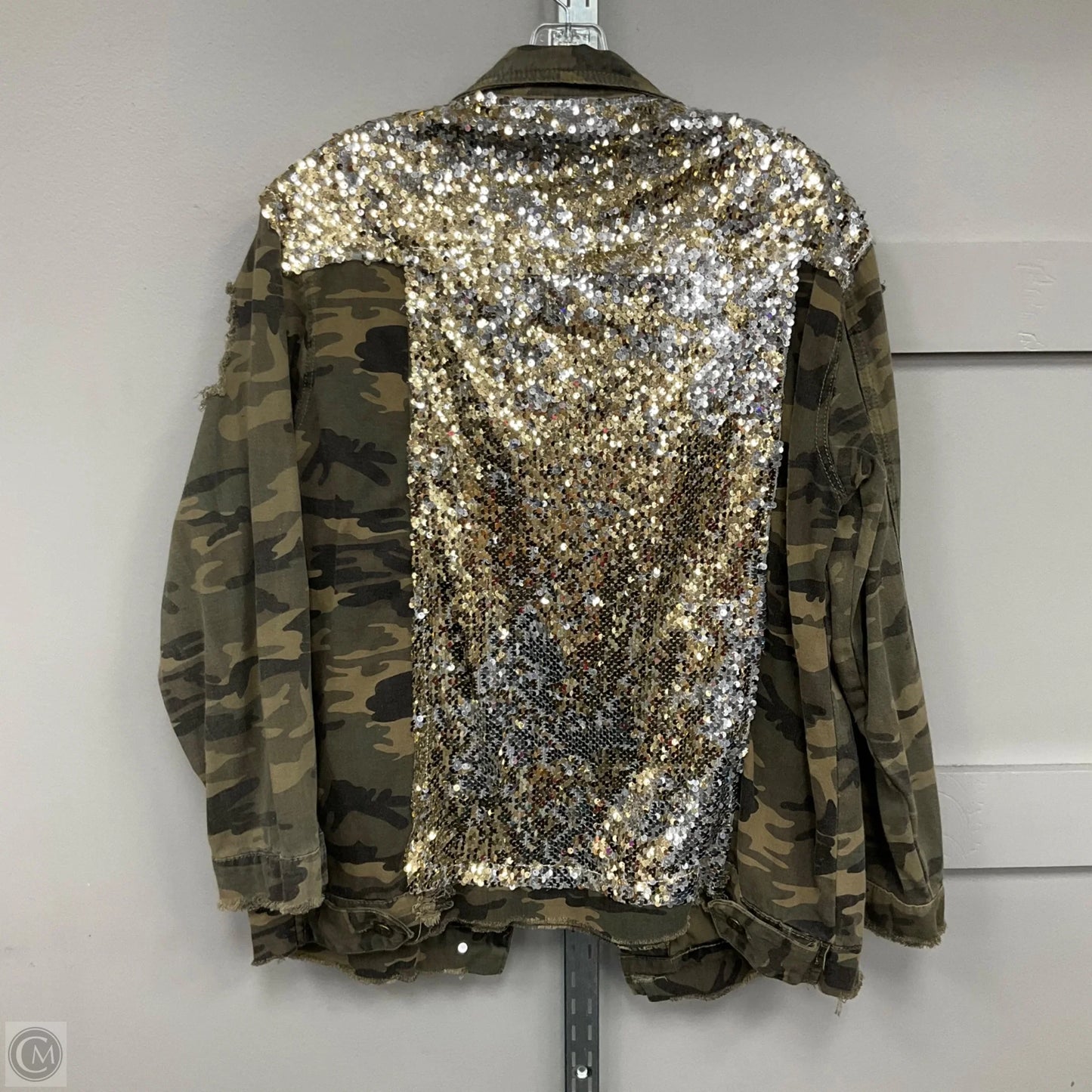 Jacket Utility By Lucky & Blessed In Camouflage Print, Size: M