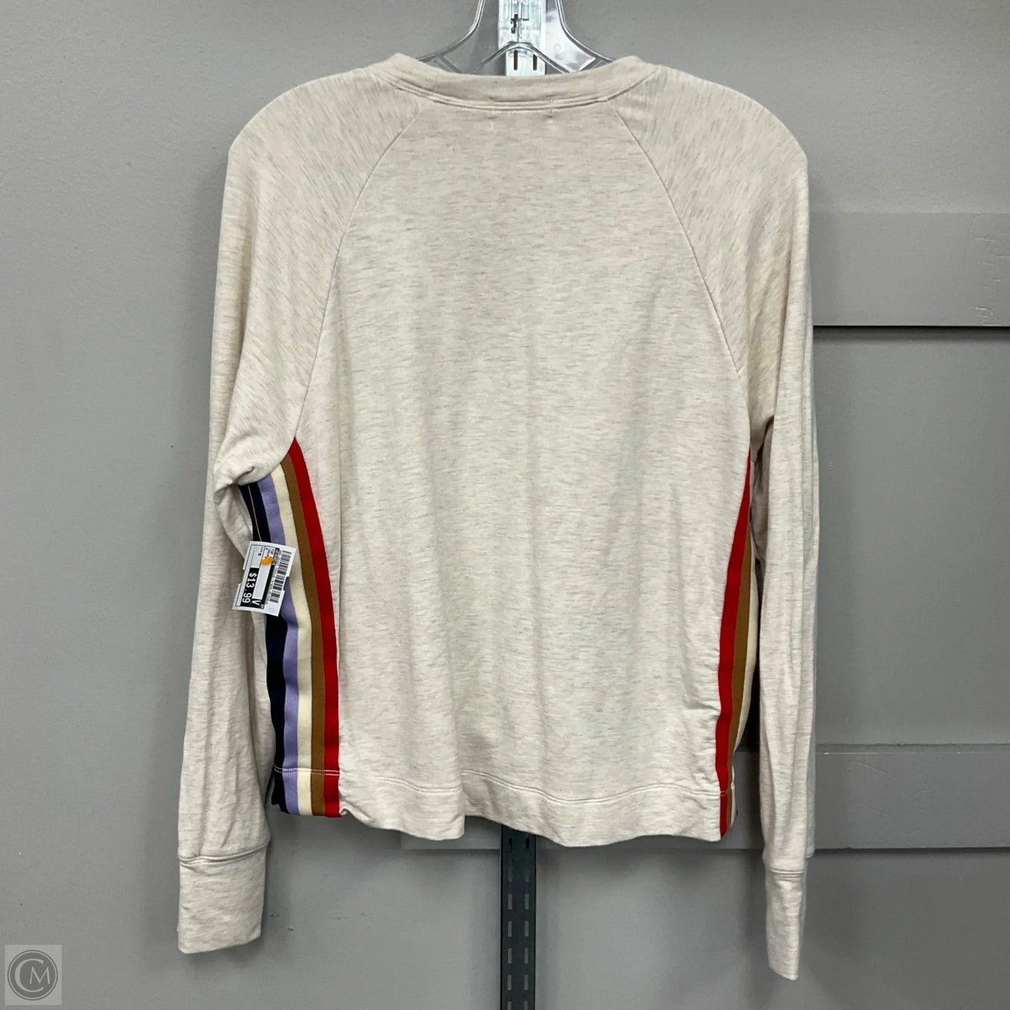 Top Long Sleeve By Evereve In Cream, Size: M