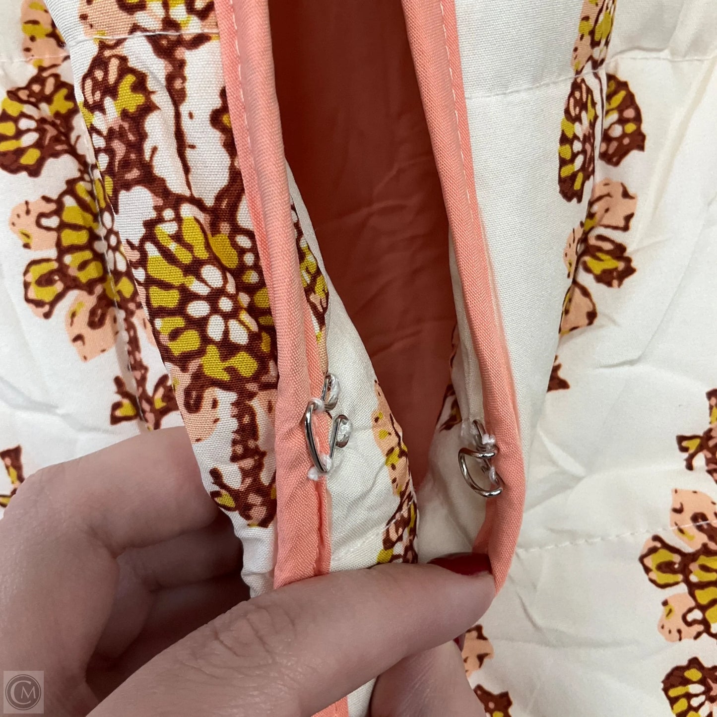 Jacket Puffer & Quilted By Cmf In Floral Print, Size: S