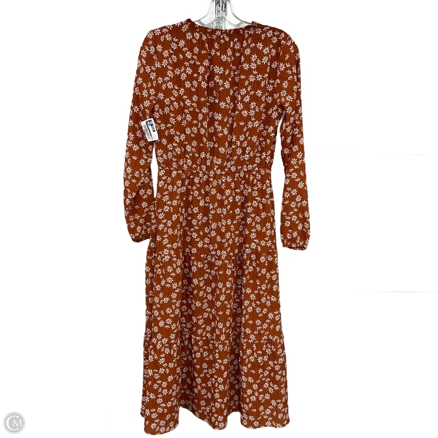 Dress Casual Maxi By Loft In Orange, Size: Xs