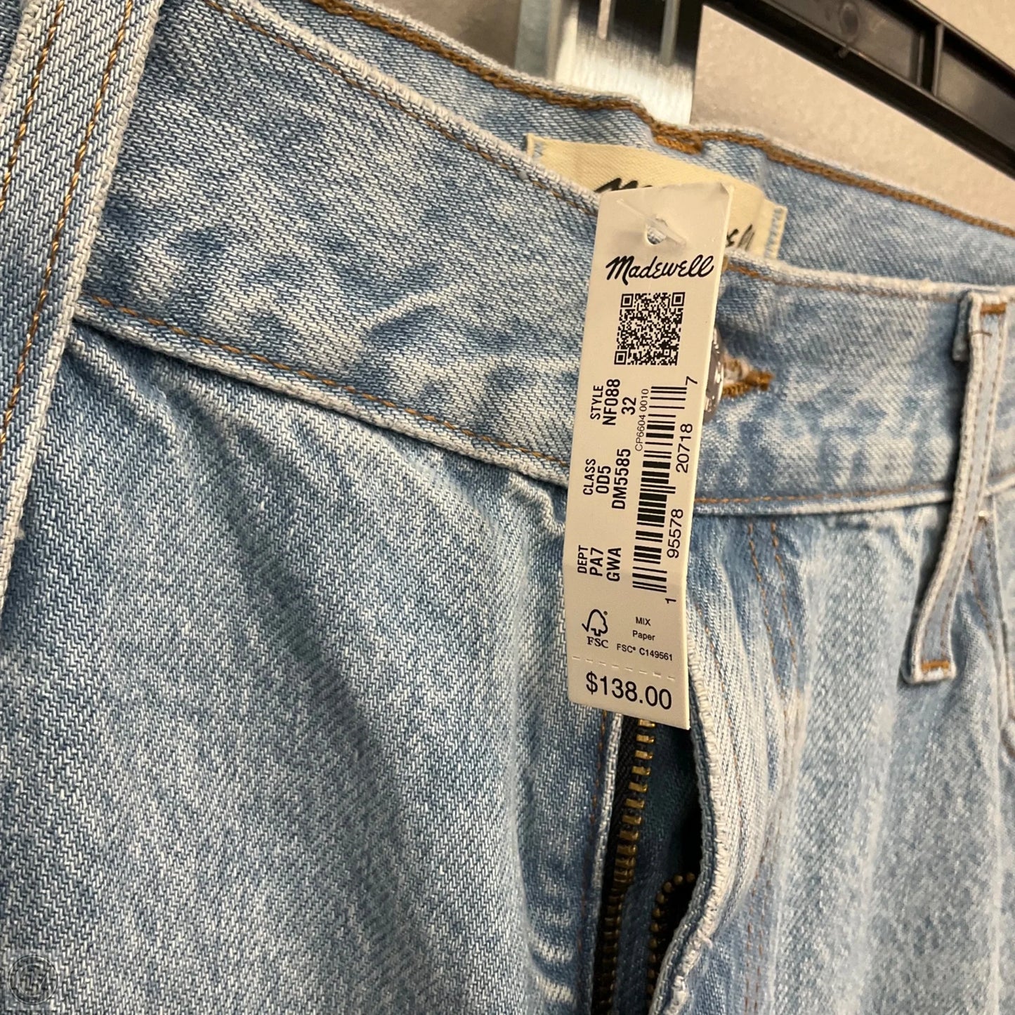 Jeans Boyfriend By Madewell In Blue Denim, Size: 14