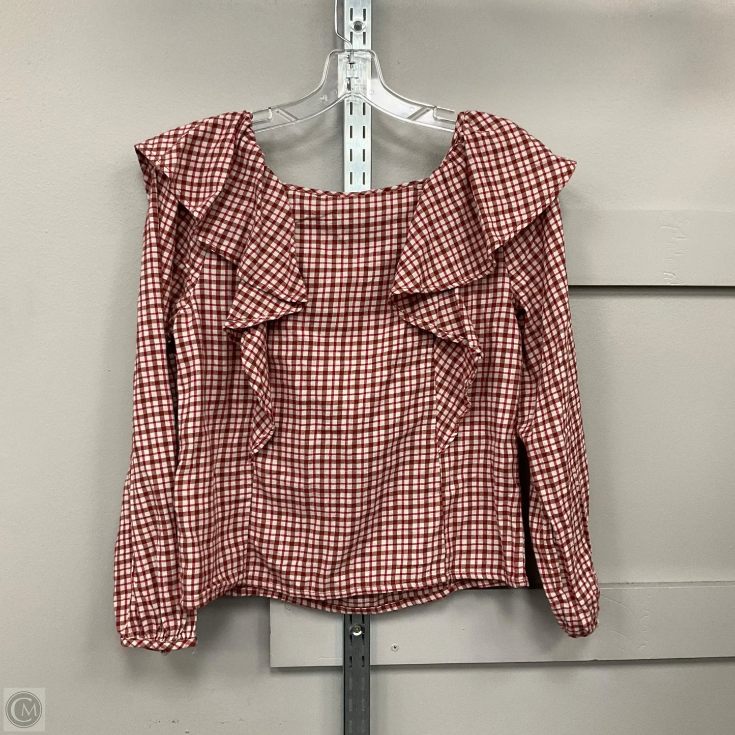 Top Long Sleeve By J. Crew In Red, Size: Xxs