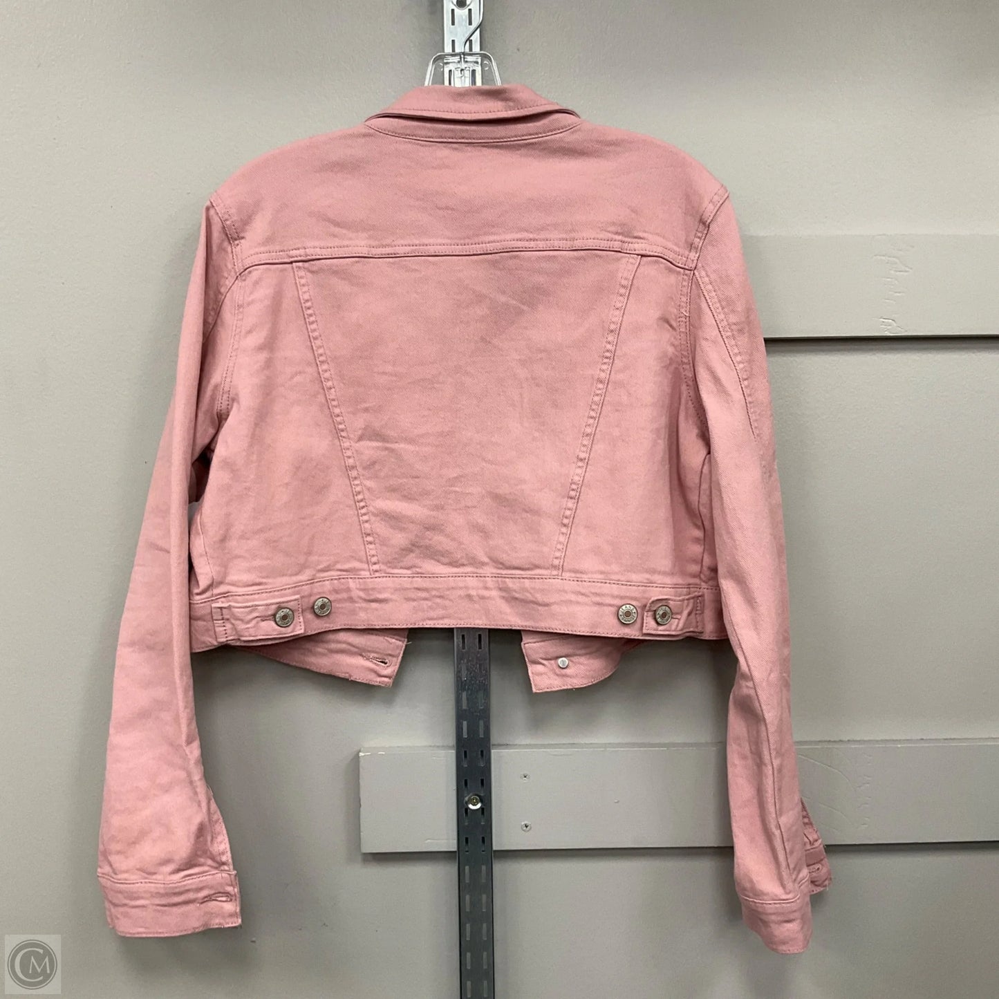 Jacket Denim By Cmf In Pink Denim, Size: L