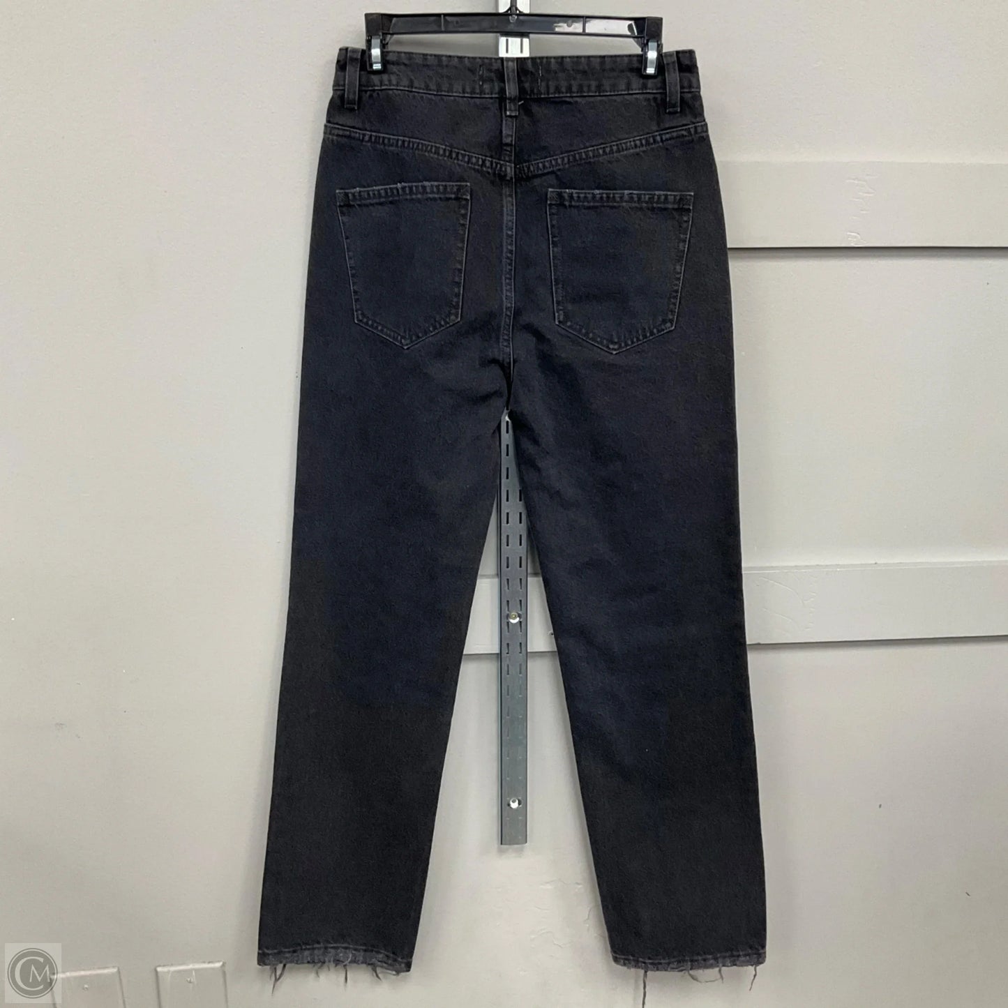 Jeans Straight By Free People In Black Denim, Size: 2