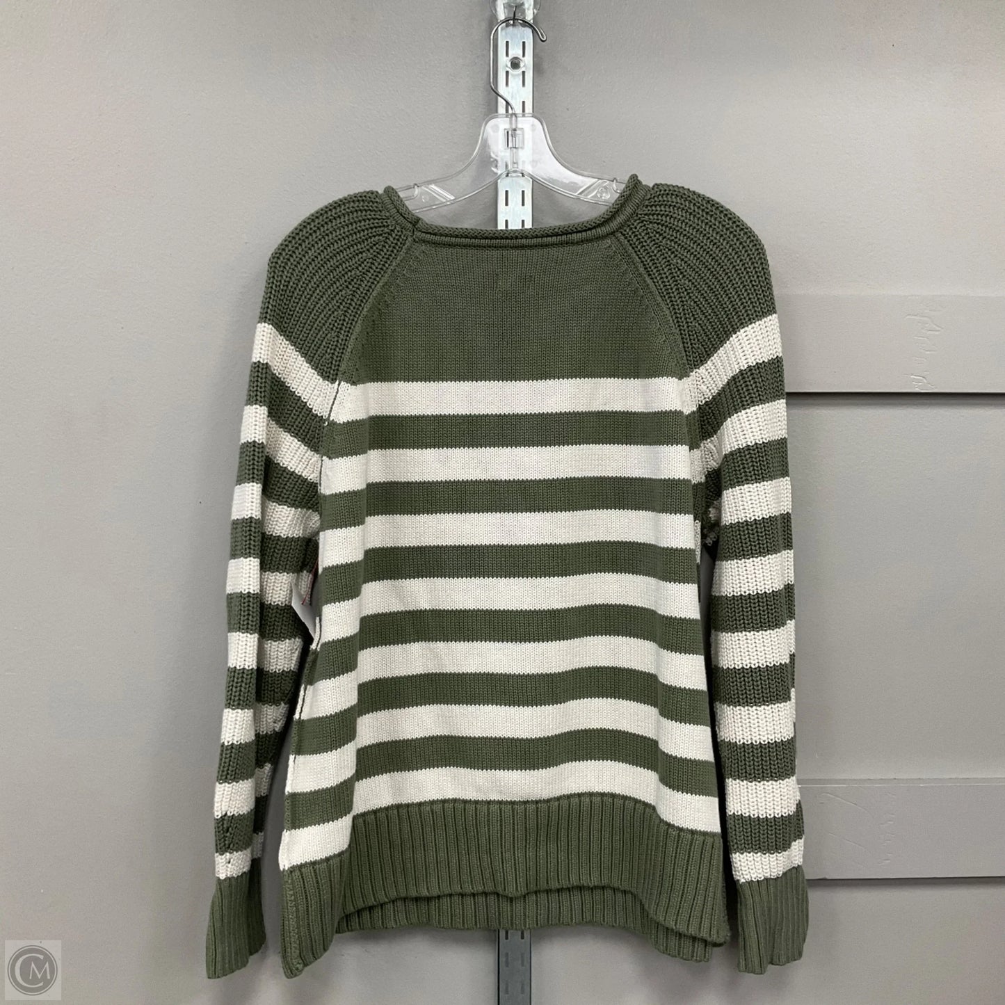 Sweater By Aerie In Green & White, Size: Xs