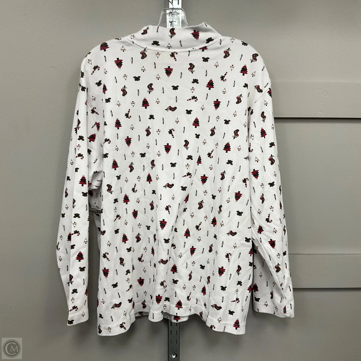 Top Long Sleeve By Clothes Mentor In Christmas, Size: L