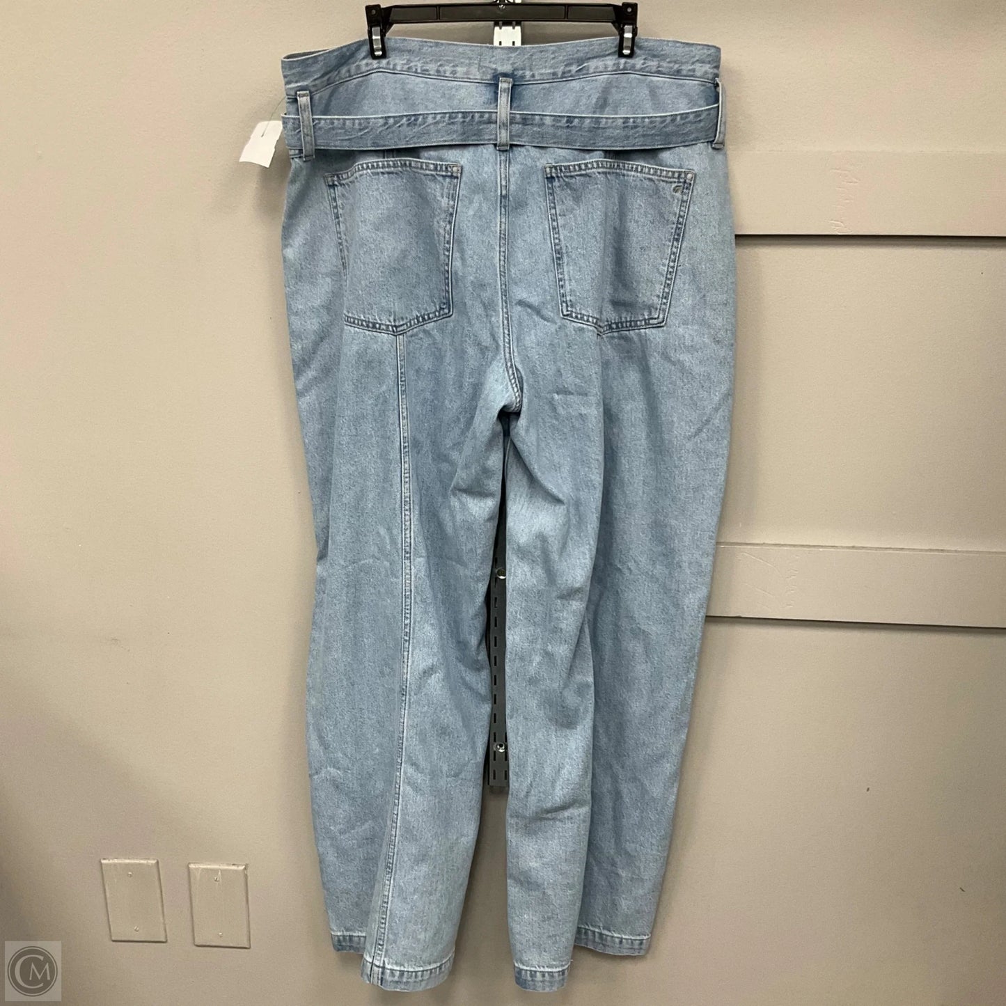 Jeans Wide Leg By Madewell In Blue Denim, Size: 16