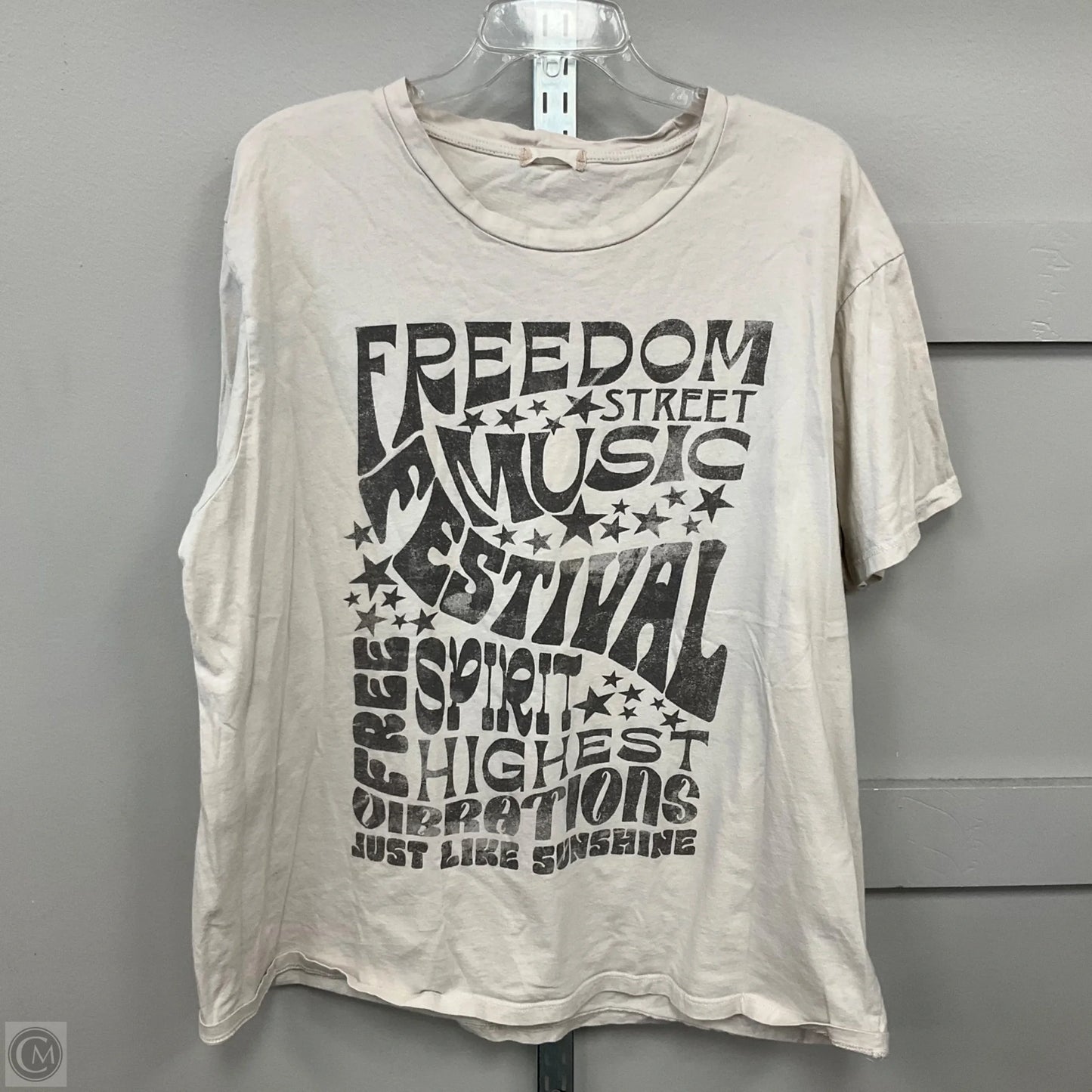 Top Short Sleeve Basic By Altard State In Cream, Size: Xxl