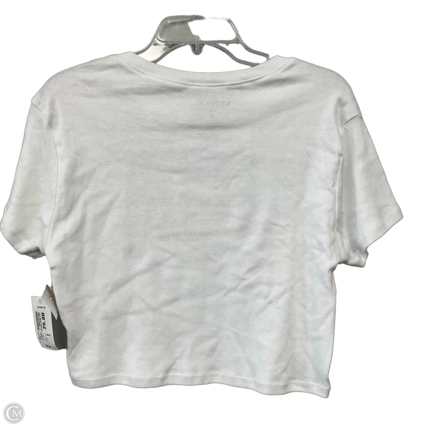 Top Short Sleeve By Clothes Mentor In White, Size: Xl