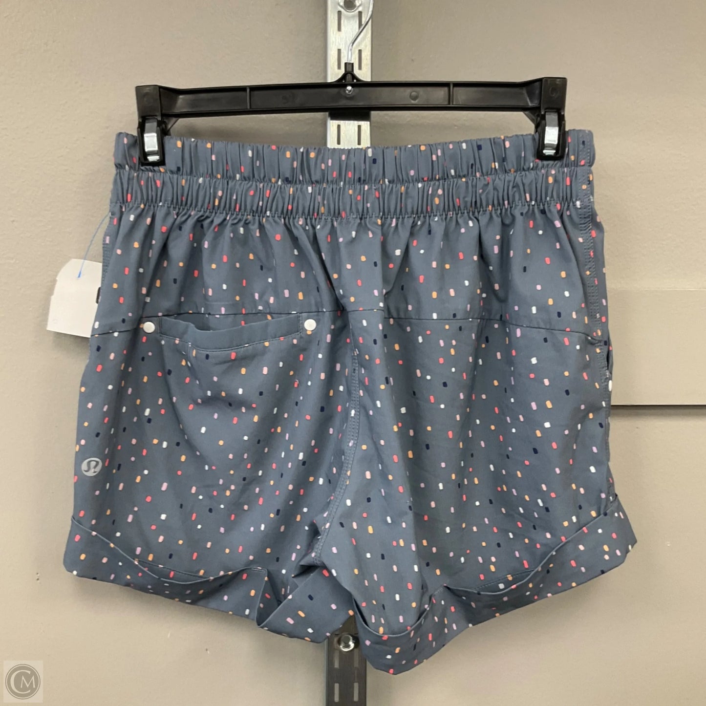 Athletic Shorts By Lululemon In Polkadot Pattern, Size: 4