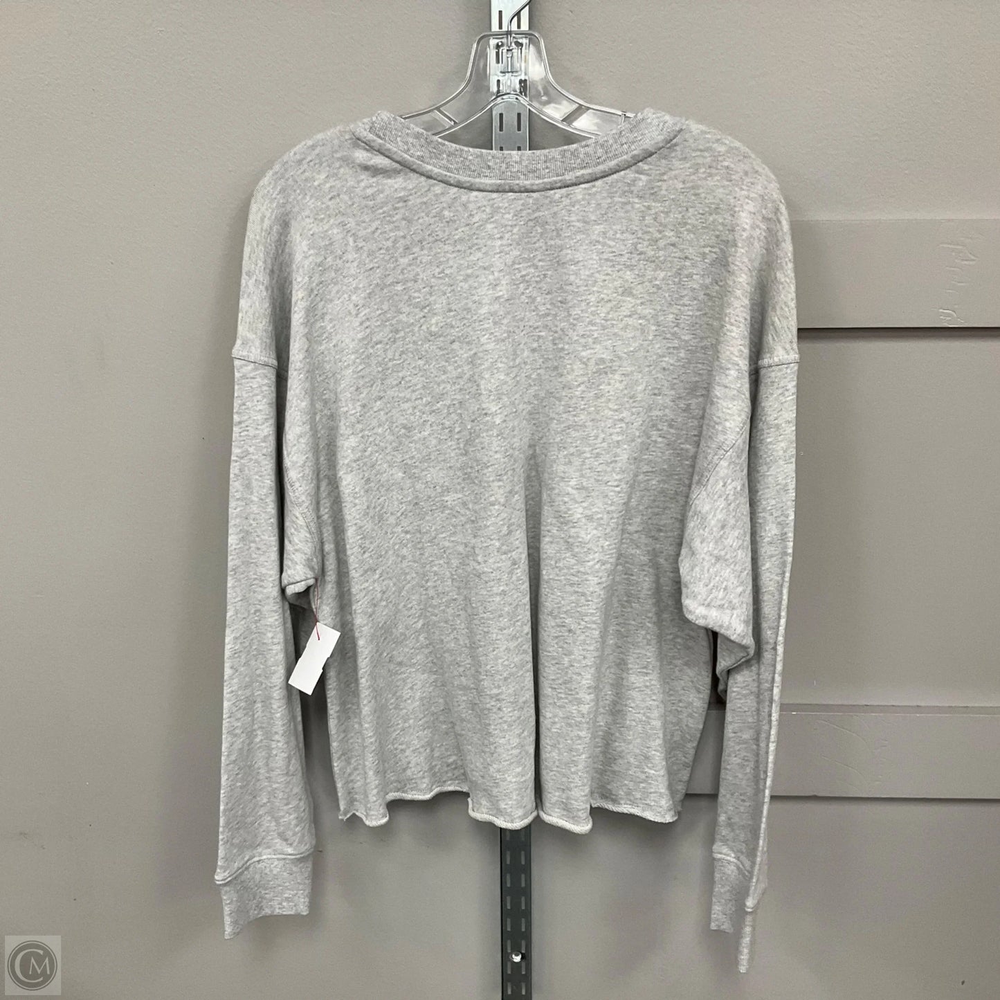 Sweatshirt Crewneck By Shiraleah In Grey, Size: M