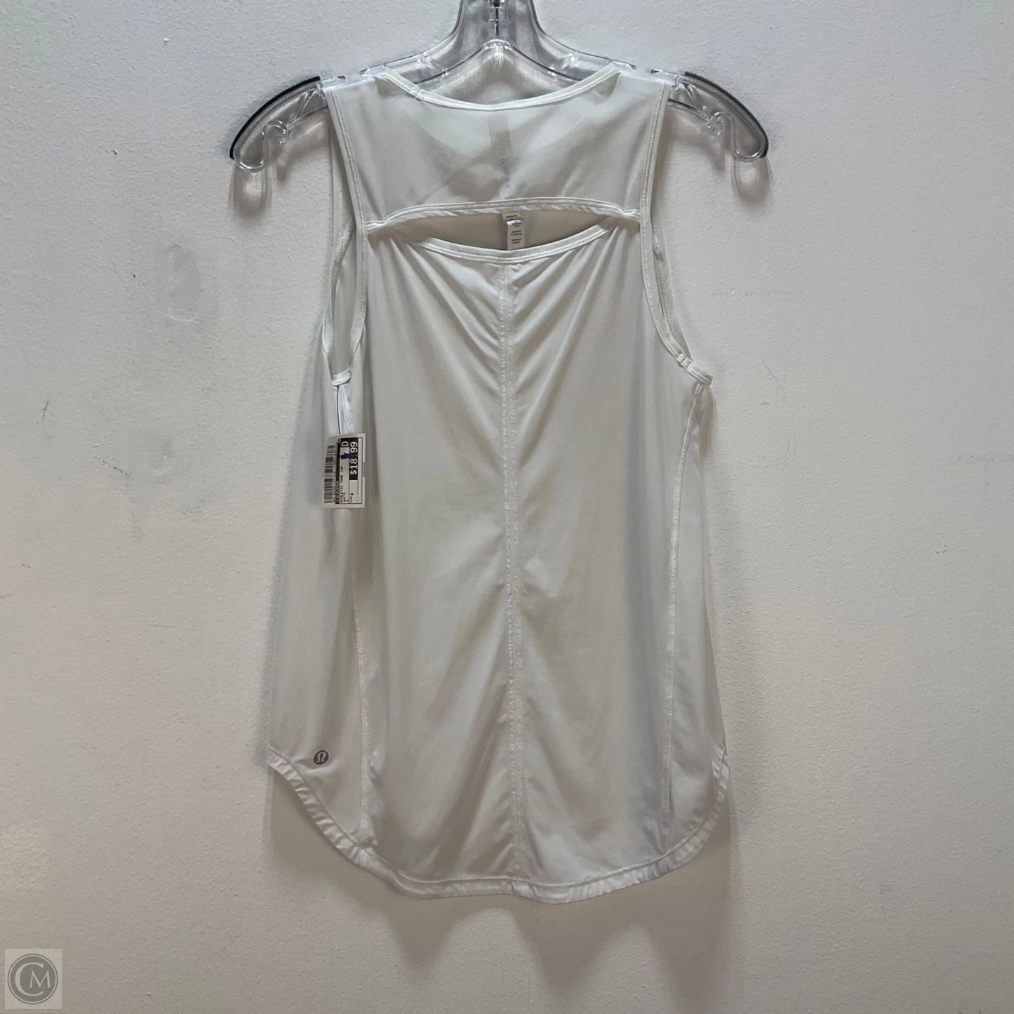 Athletic Tank Top By Lululemon In White, Size: 4