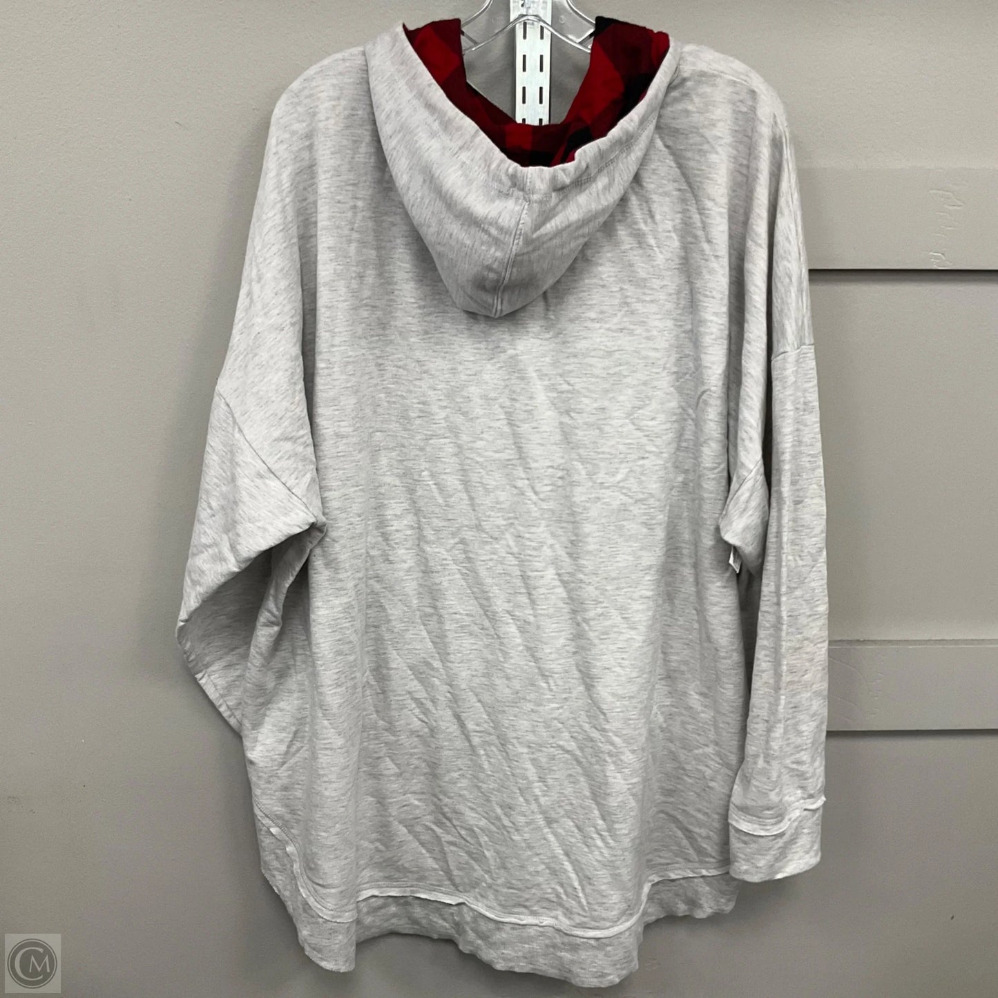 Sweatshirt Hoodie By Maurices In Grey, Size: 4x