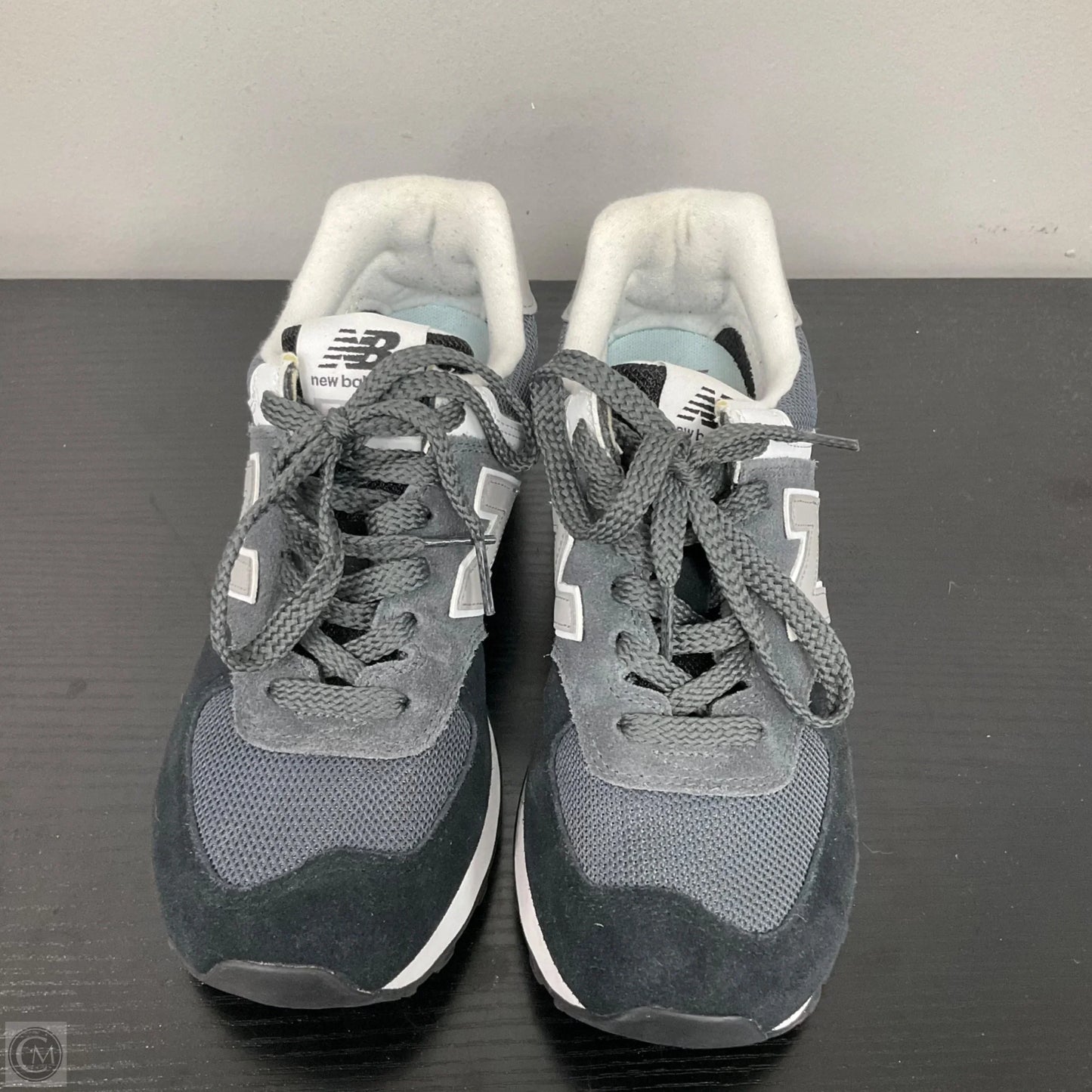 Shoes Sneakers By New Balance In Black & Grey, Size: 7.5