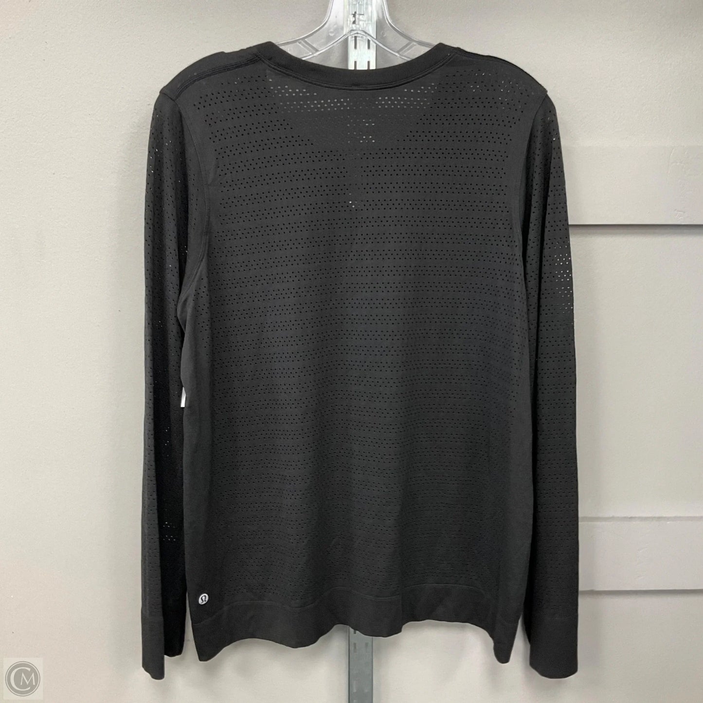 Athletic Top Long Sleeve Crewneck By Lululemon In Black, Size: 12