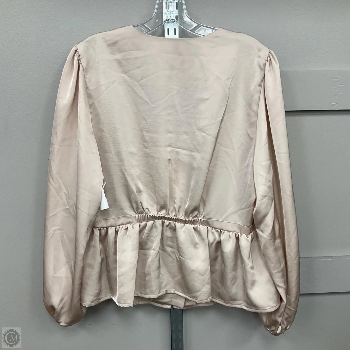 Blouse Long Sleeve By Old Navy In Cream, Size: Xl