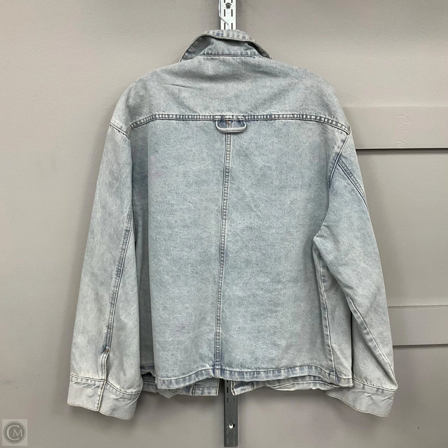 Jacket Denim By Veveret In Blue Denim, Size: L