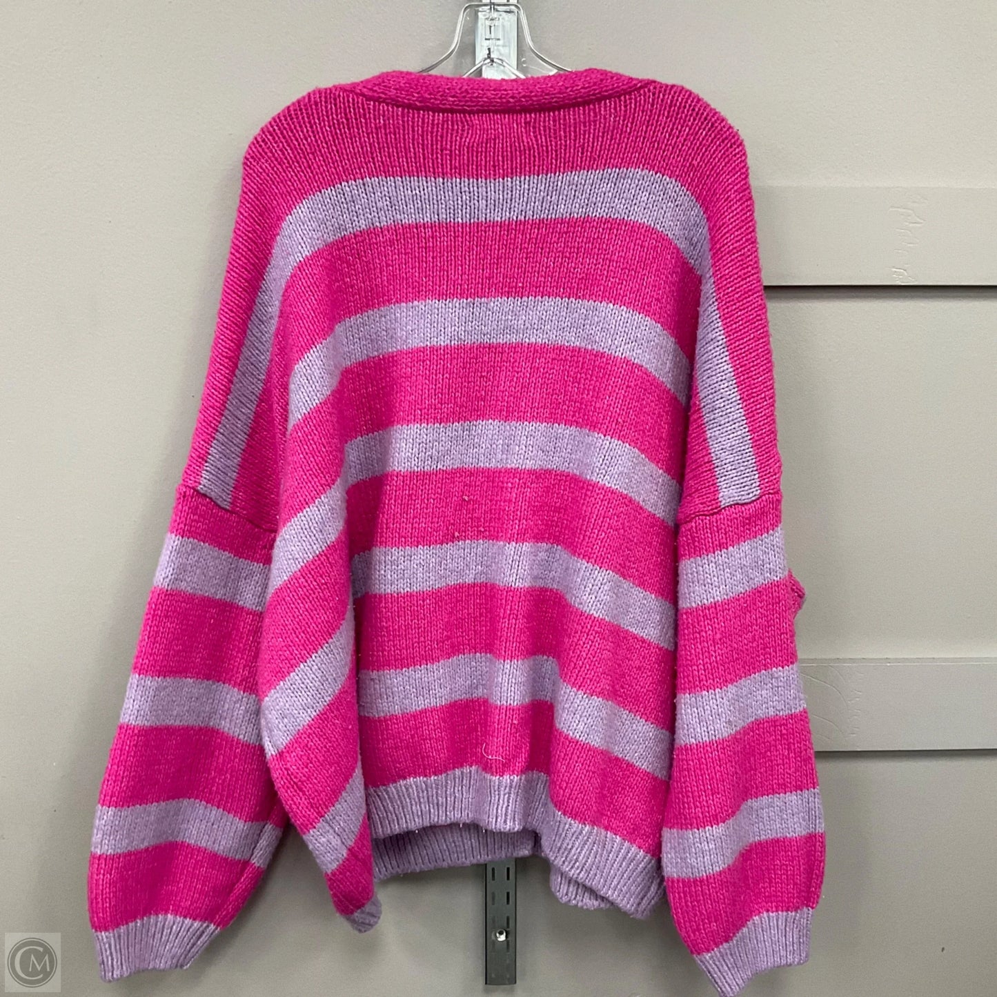 Cardigan By So In Pink & Purple, Size: 2x