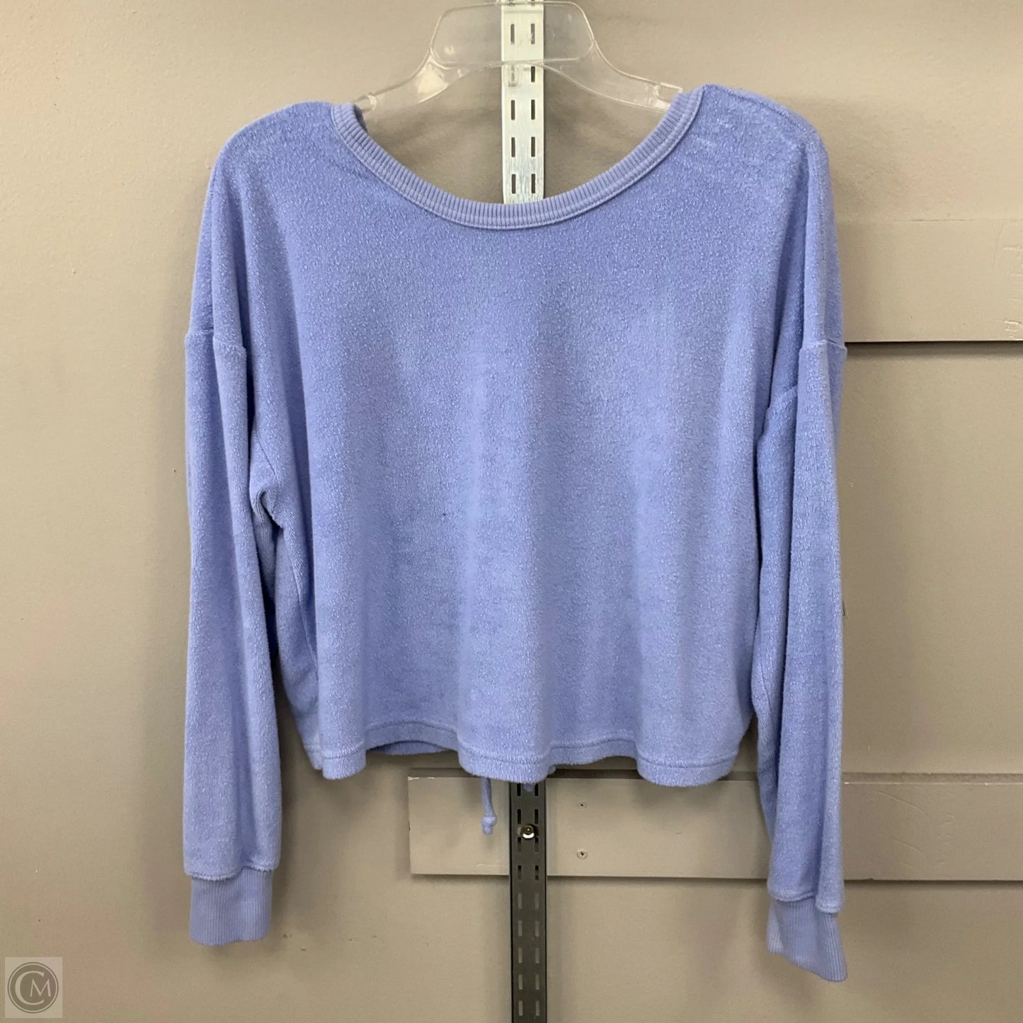 Top Long Sleeve By Aerie In Blue, Size: S