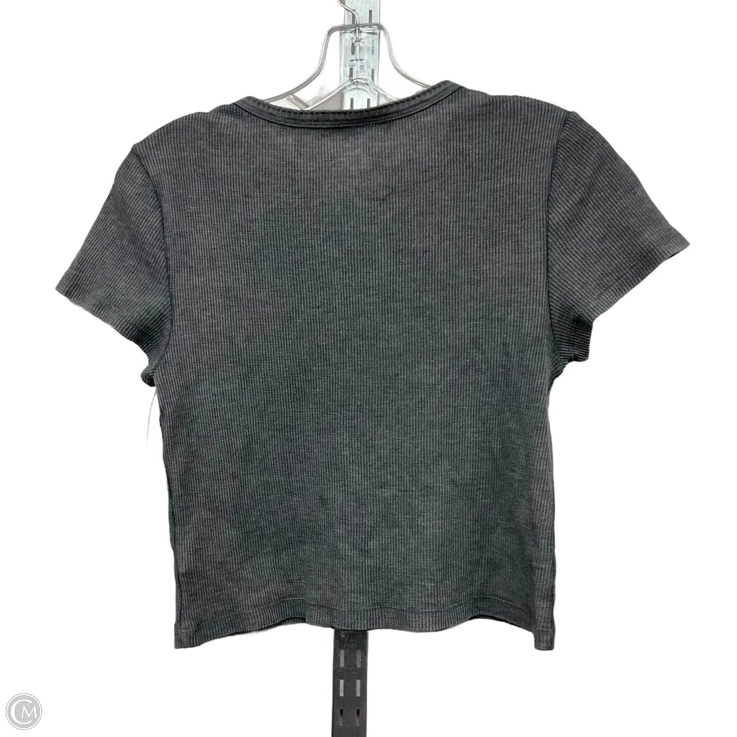 Top Short Sleeve By Aerie In Grey, Size: M