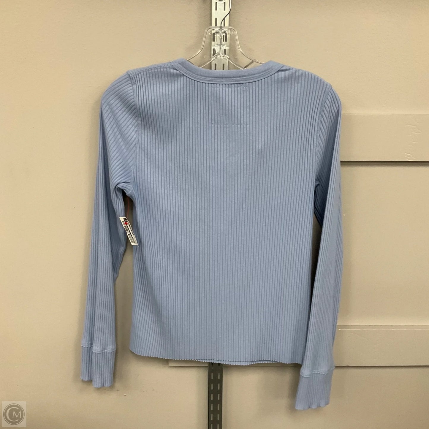 Top Long Sleeve By Aerie In Blue, Size: L